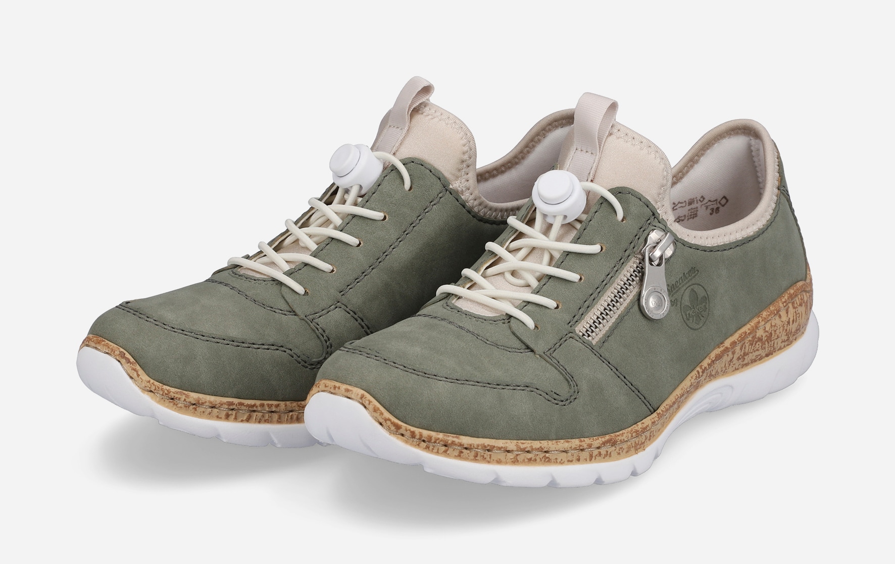 RIEKER, Sneakers Grønn