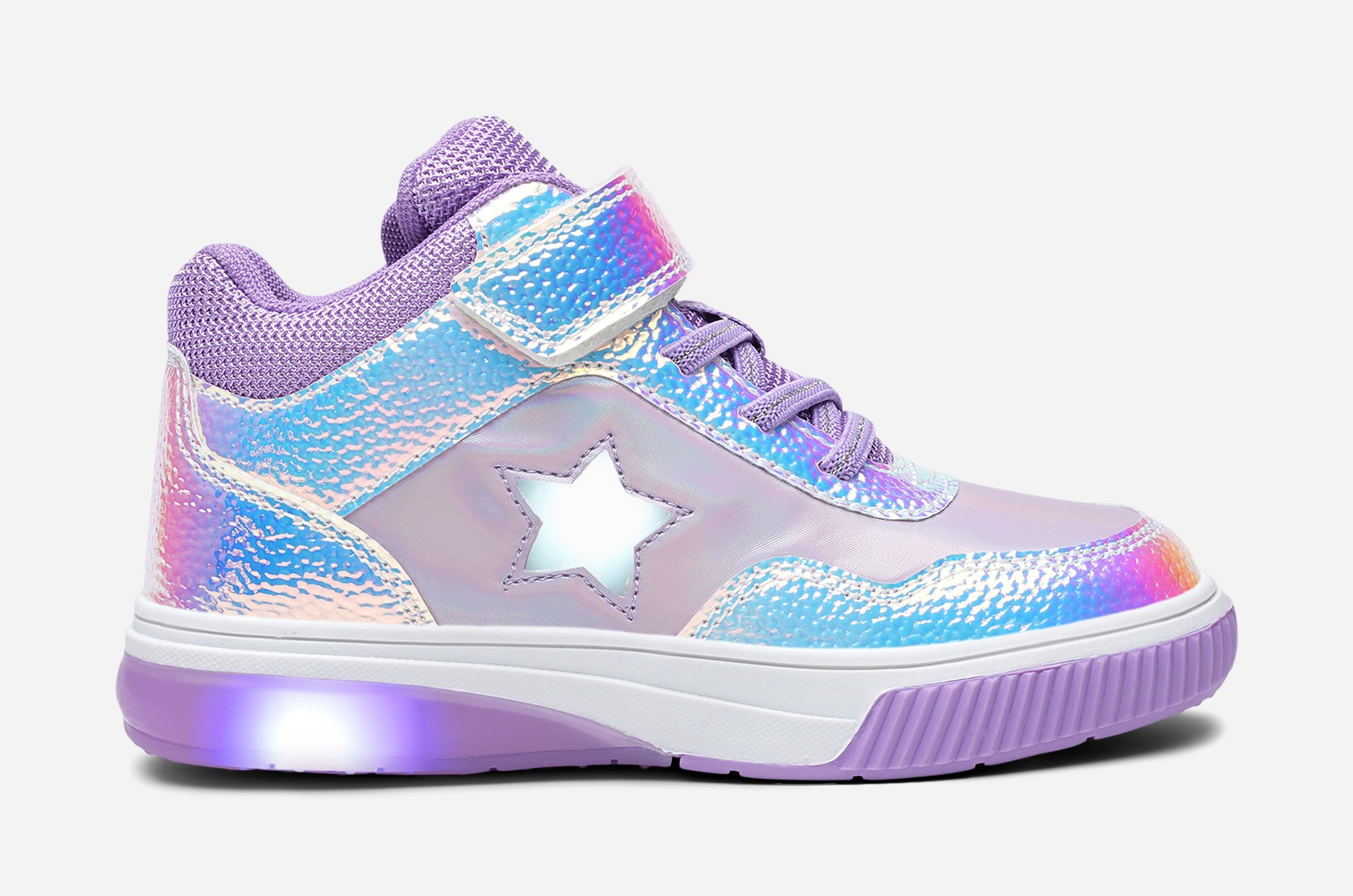 DINSKO, Høye sneakers med blinkende såle Lilla