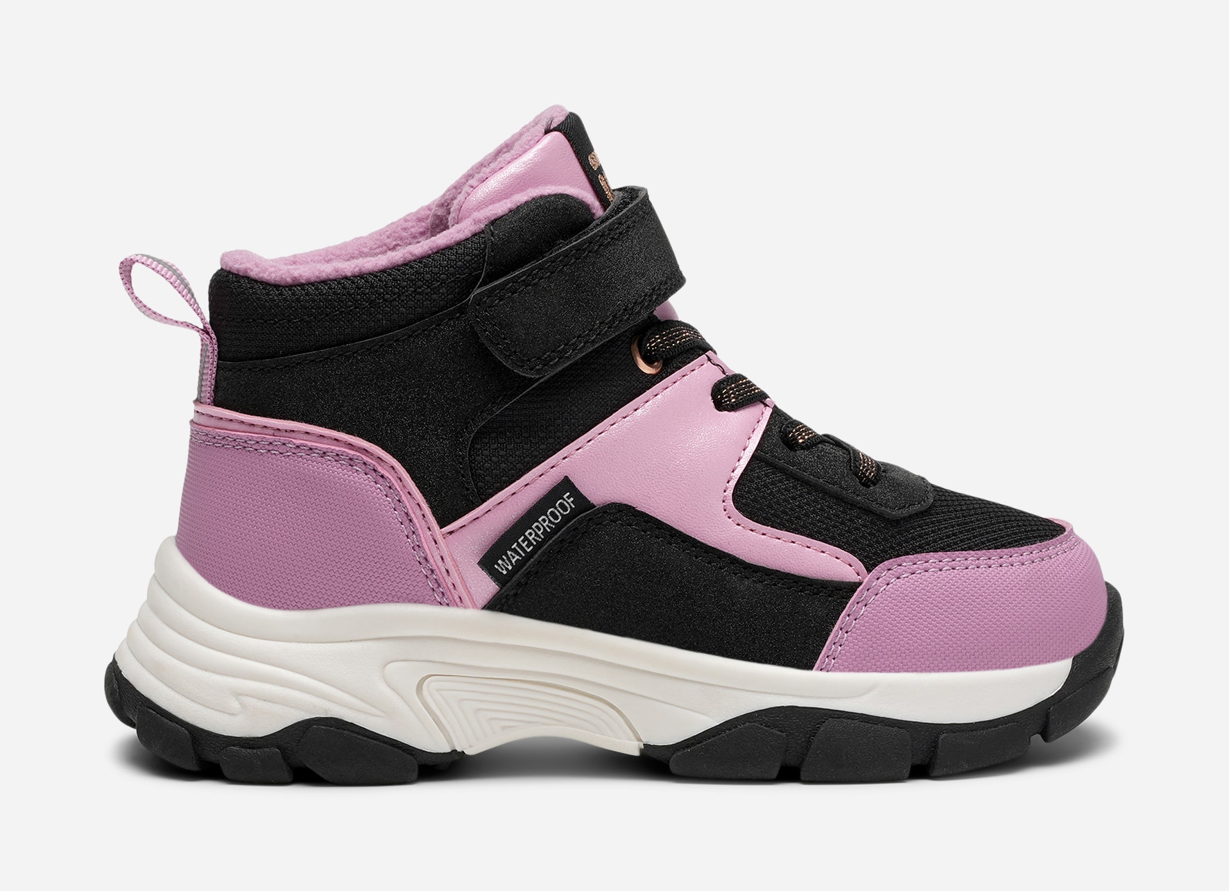 DINSKO, Fleeceforet høy sneakers waterproof Rosa