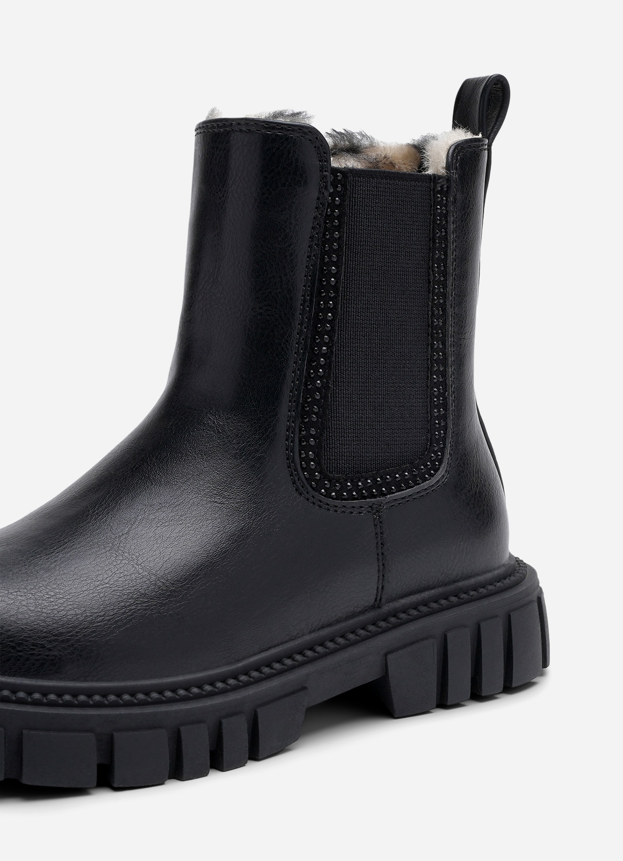 DINSKO, Varmforet boots Sort