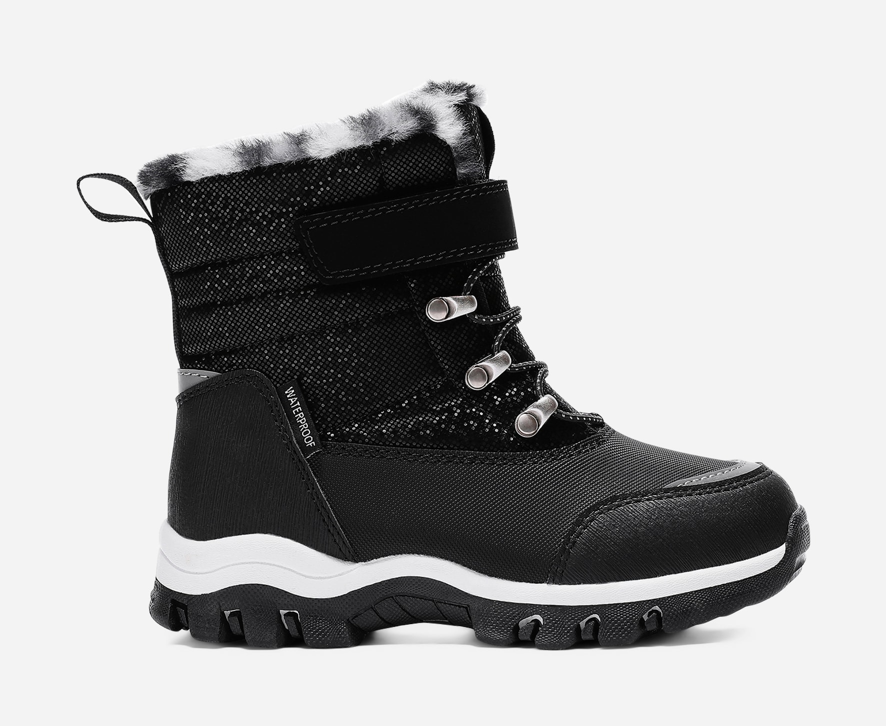 DINSKO, Varmforet støvlett, waterproof Sort