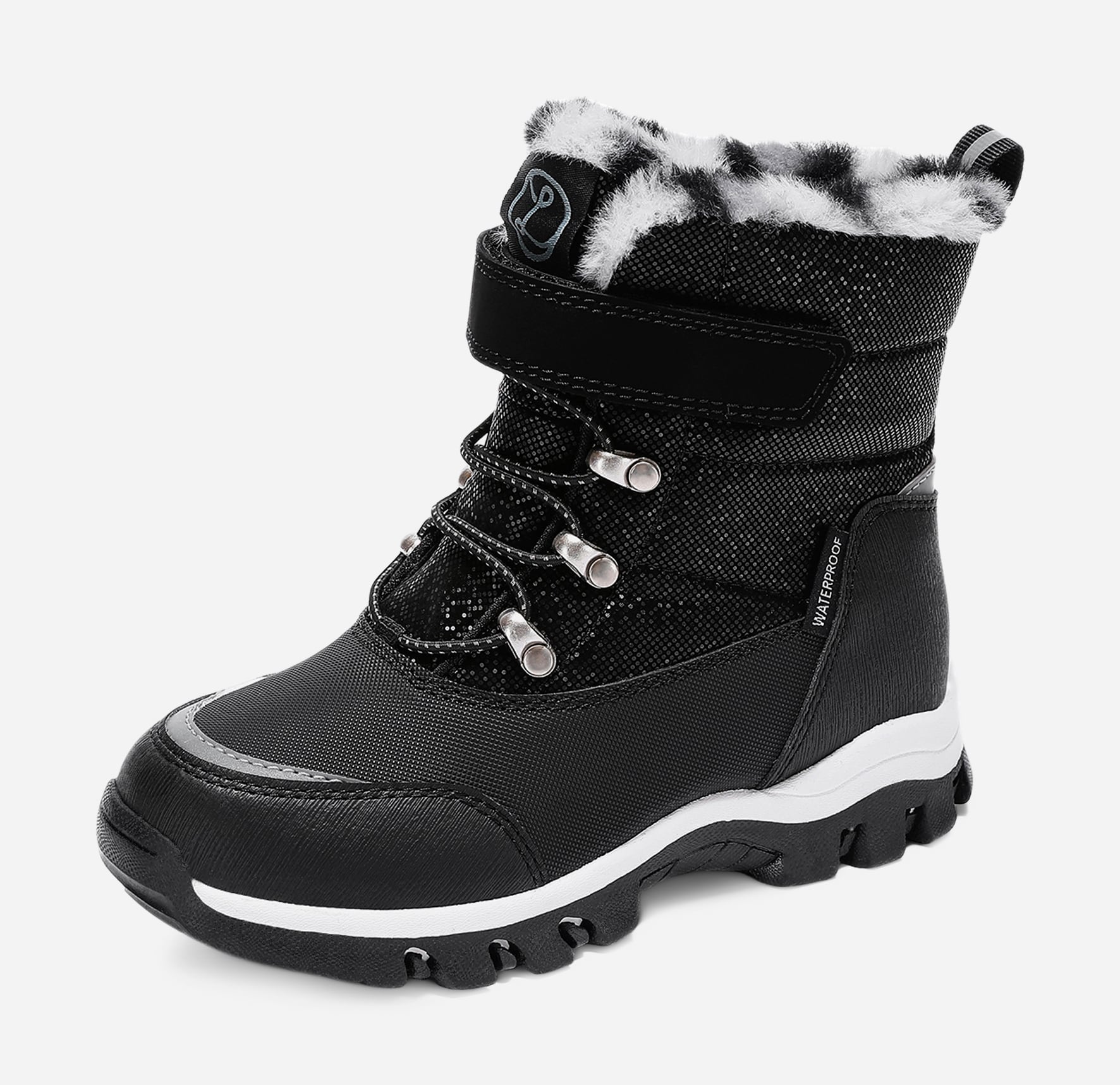 DINSKO, Varmforet støvlett, waterproof Sort