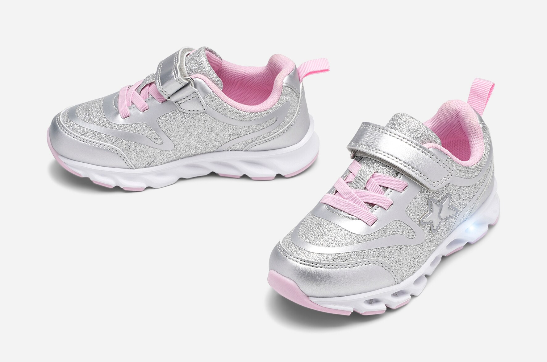 DINSKO, Blinkende sneakers Metall