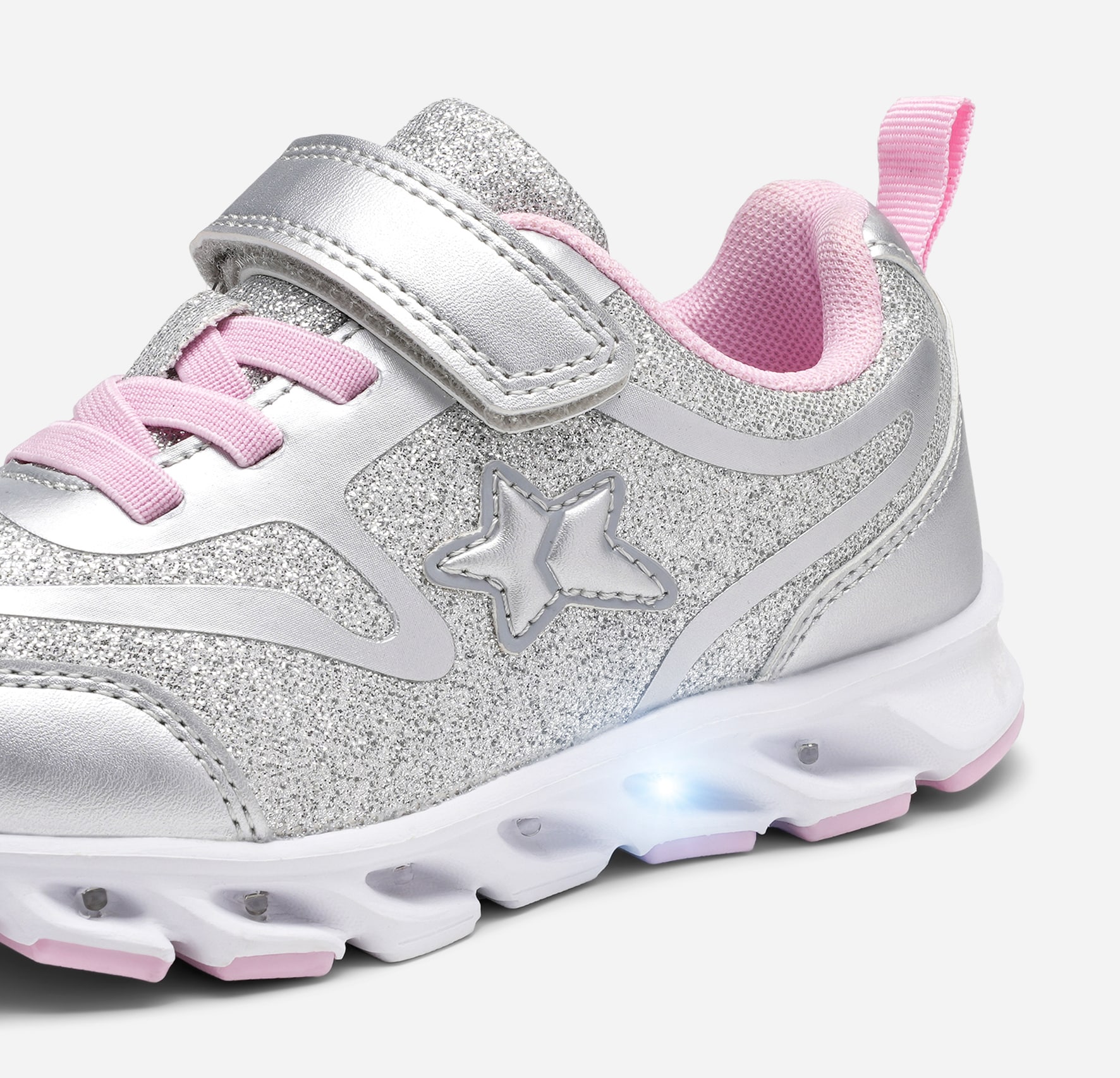 DINSKO, Blinkende sneakers Metall