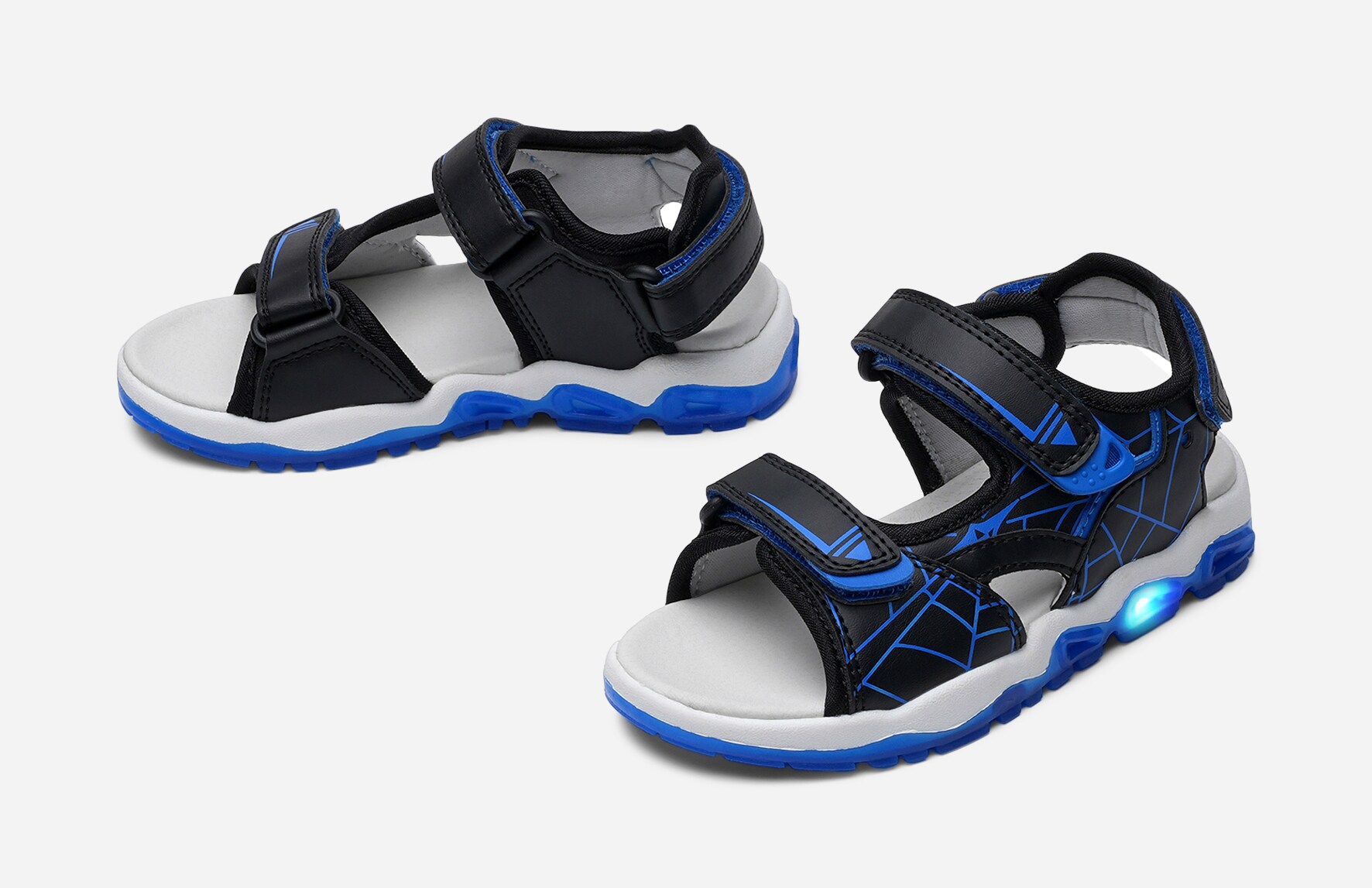 DINSKO, Blinkende sandal Sort