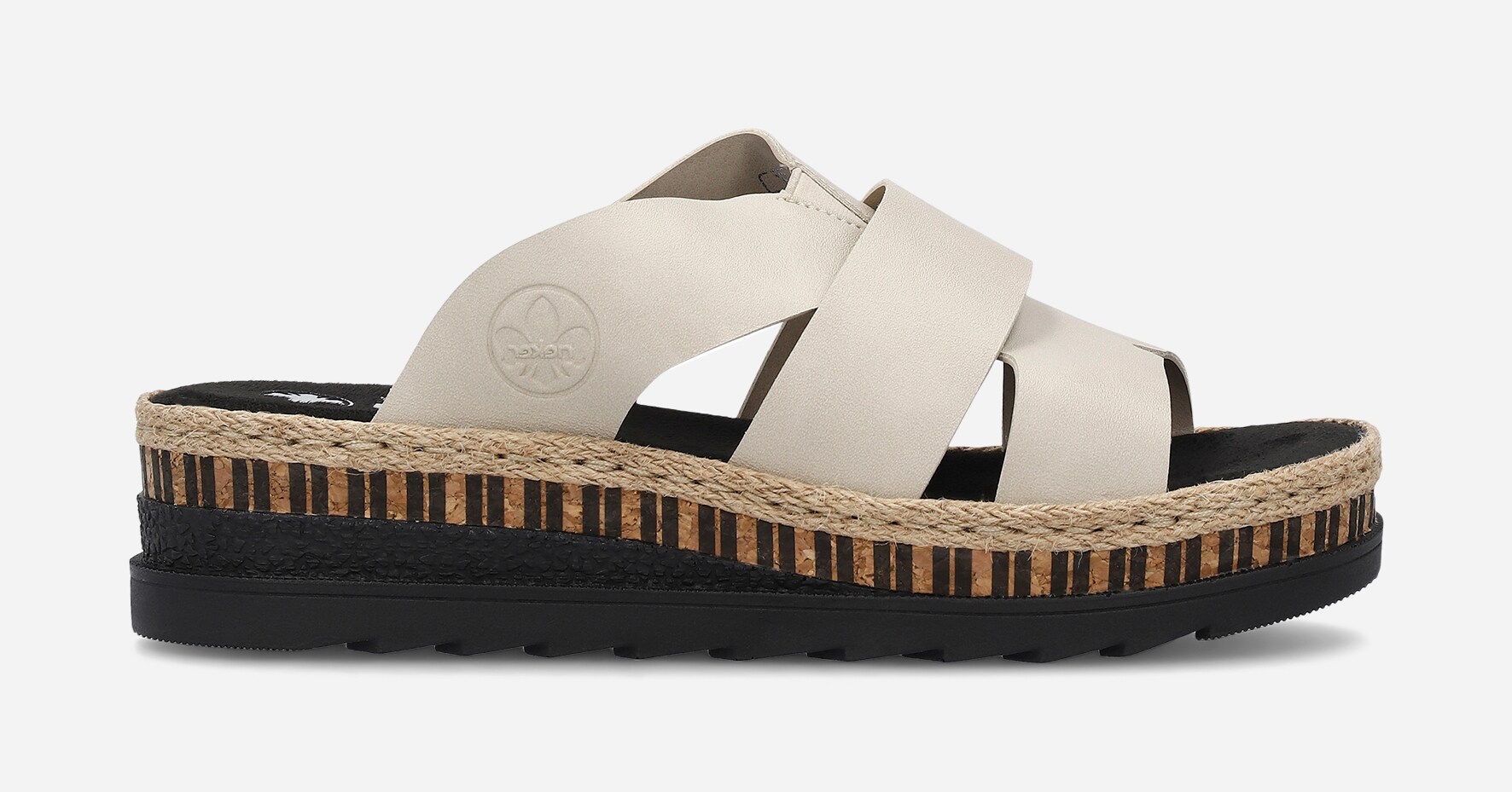 RIEKER, Sandal med reimer Brun