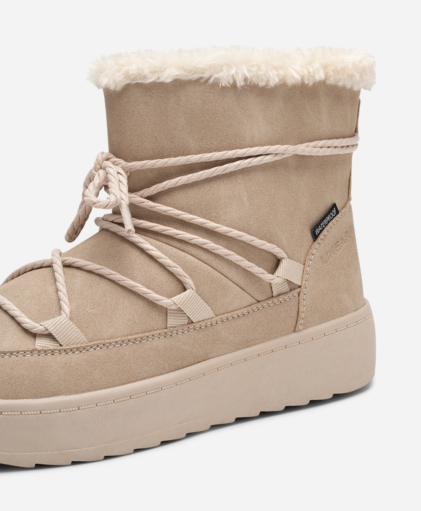 DINSKO, Varmforet boots, waterproof Beige