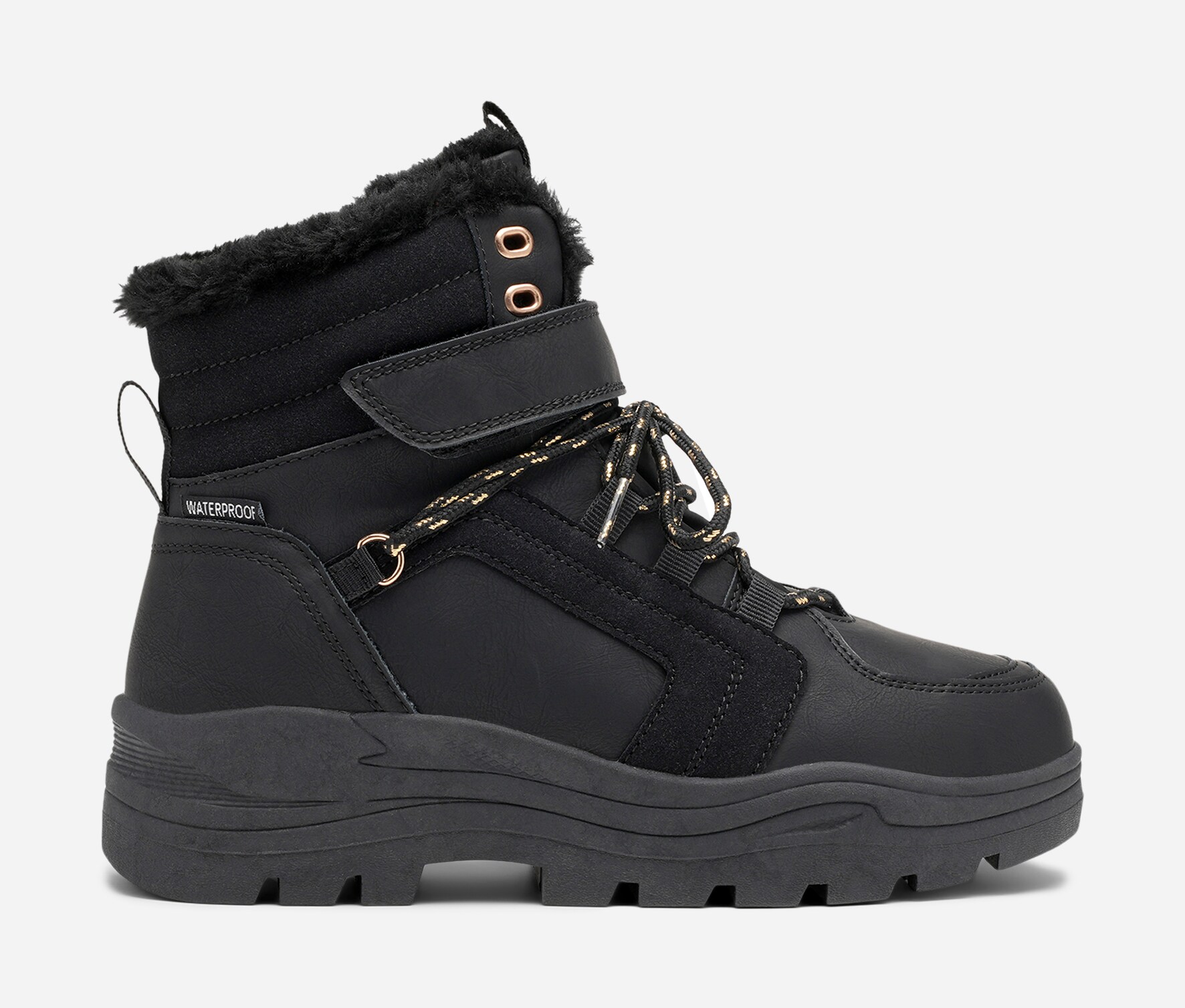 LINEAR, Varmforet skolett waterproof Sort