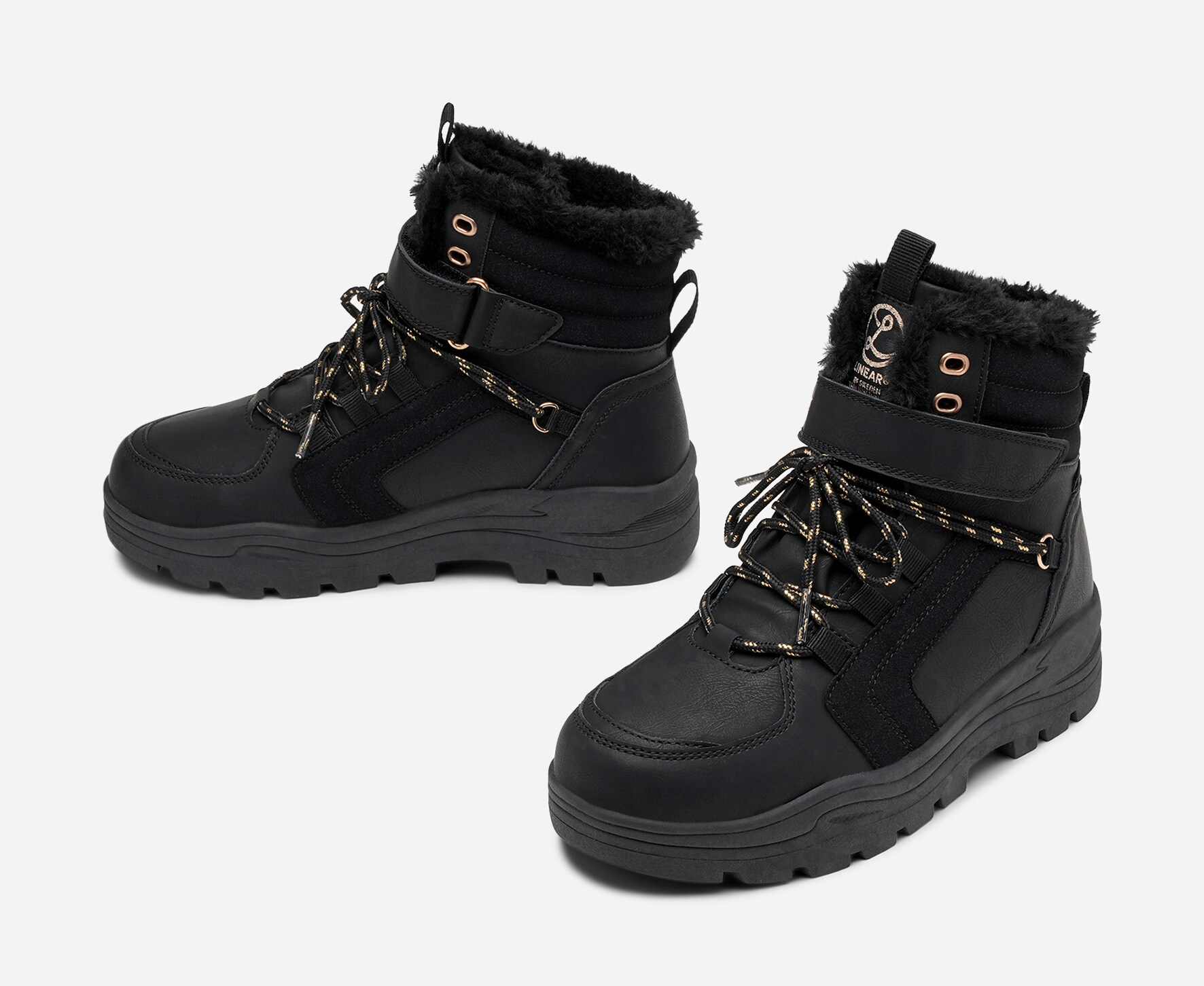 LINEAR, Varmforet skolett waterproof Sort