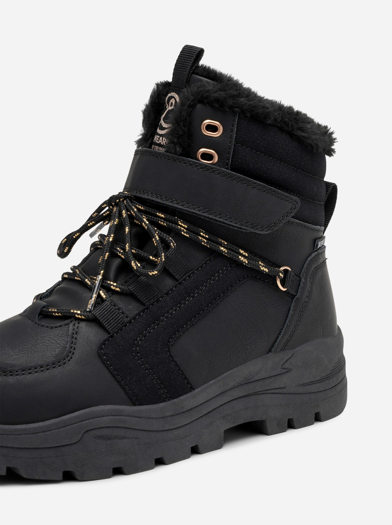 LINEAR, Varmforet skolett waterproof Sort