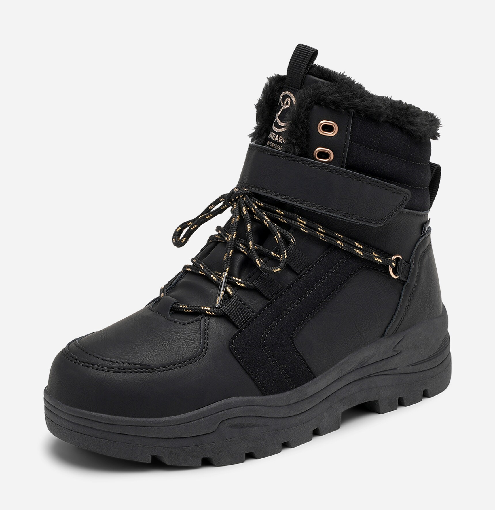 LINEAR, Varmforet skolett waterproof Sort