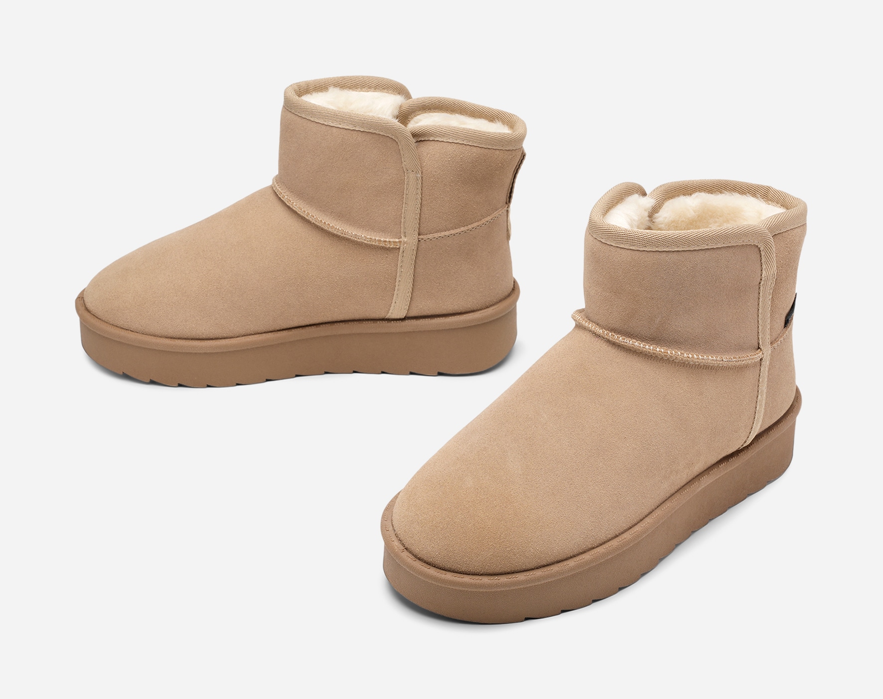 LINEAR, Varmforet boots, waterproof Beige
