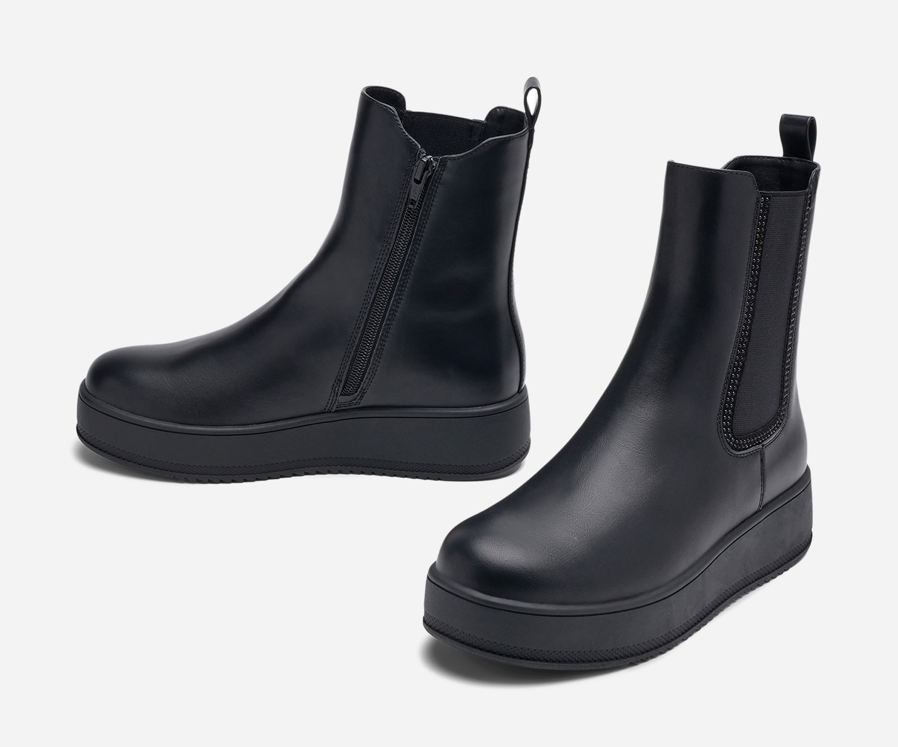 DINSKO, Boots med glidelås Sort