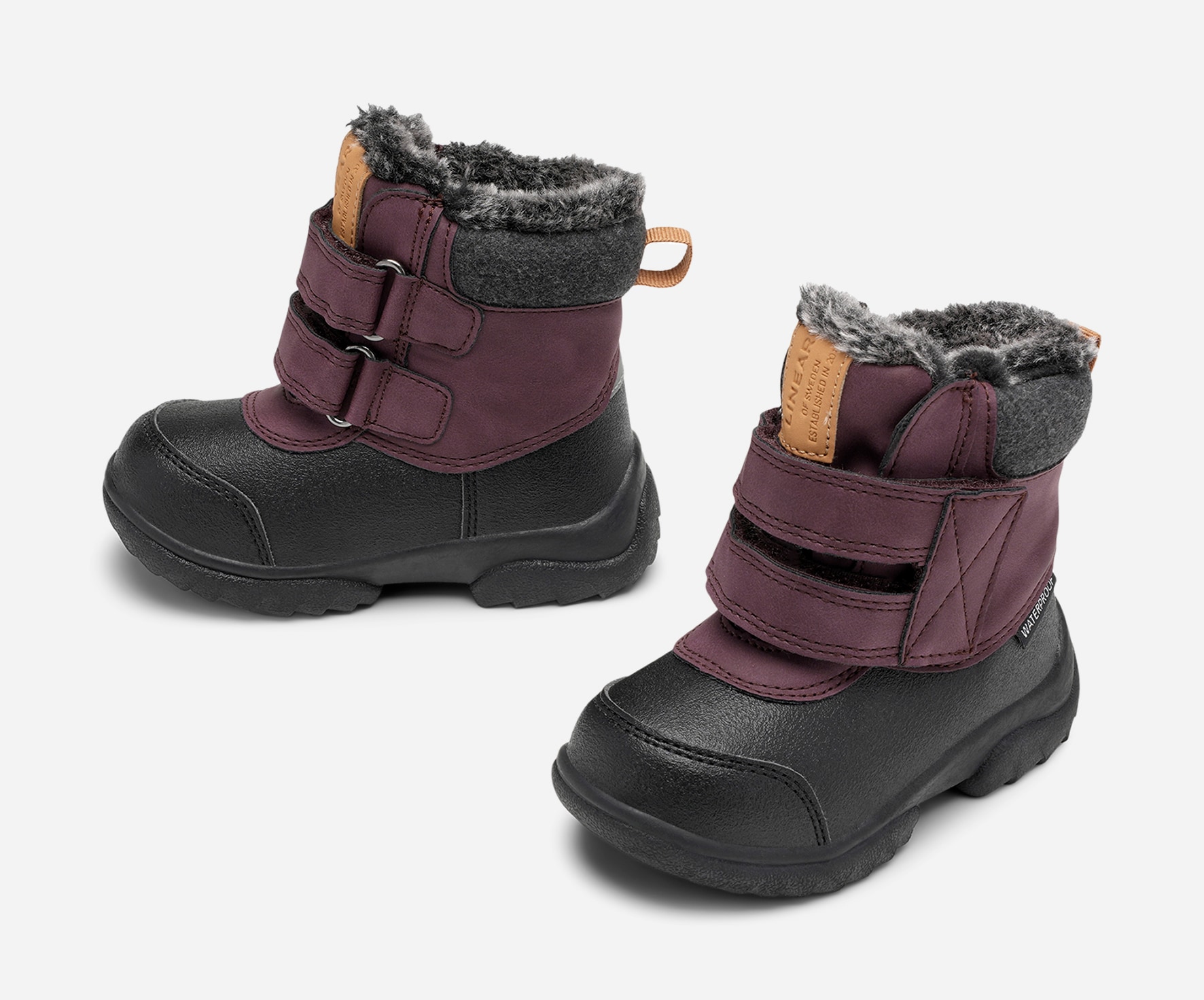 LINEAR, Varmforet skolett waterproof Rød