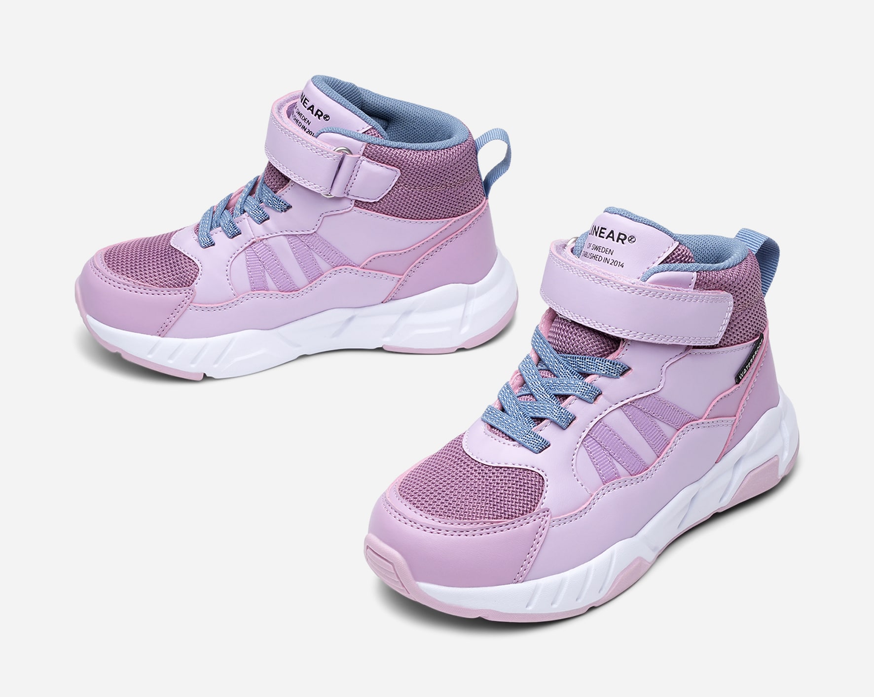 LINEAR, Høye sneakers, waterproof Lilla