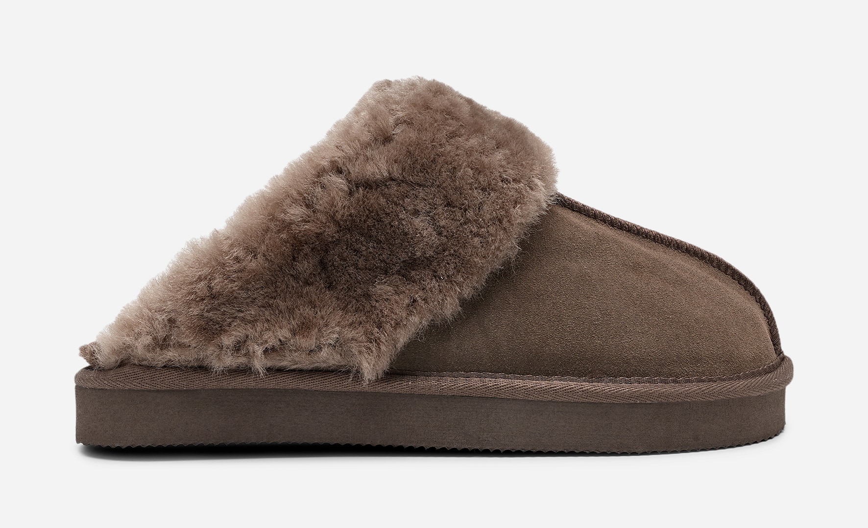 PACE, Skinntøffel Brun