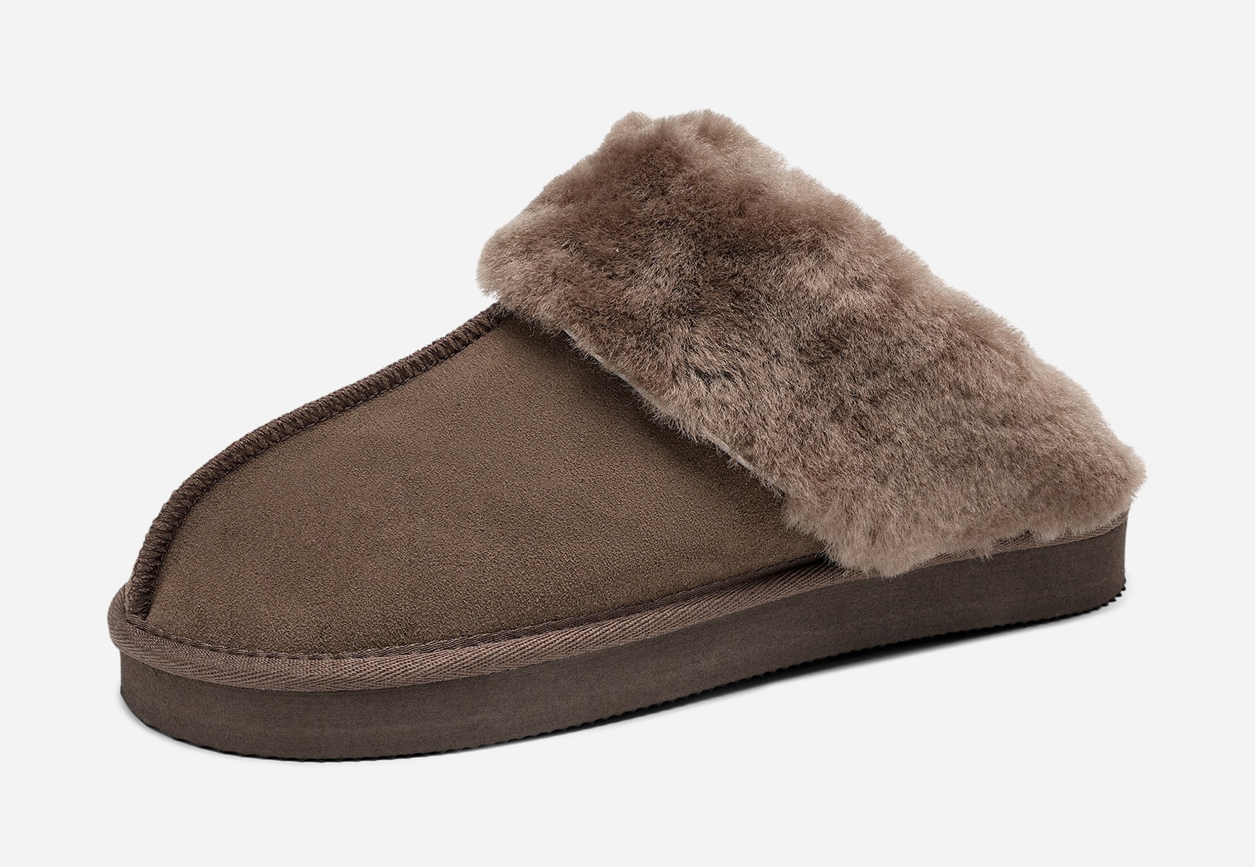 PACE, Skinntøffel Brun