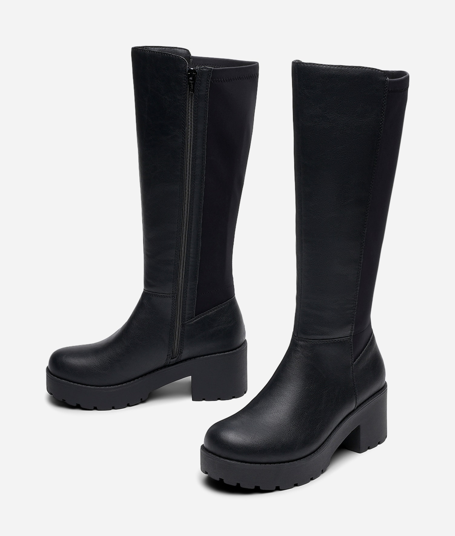 ATTITUDE, Støvlett med stretchskaft Sort