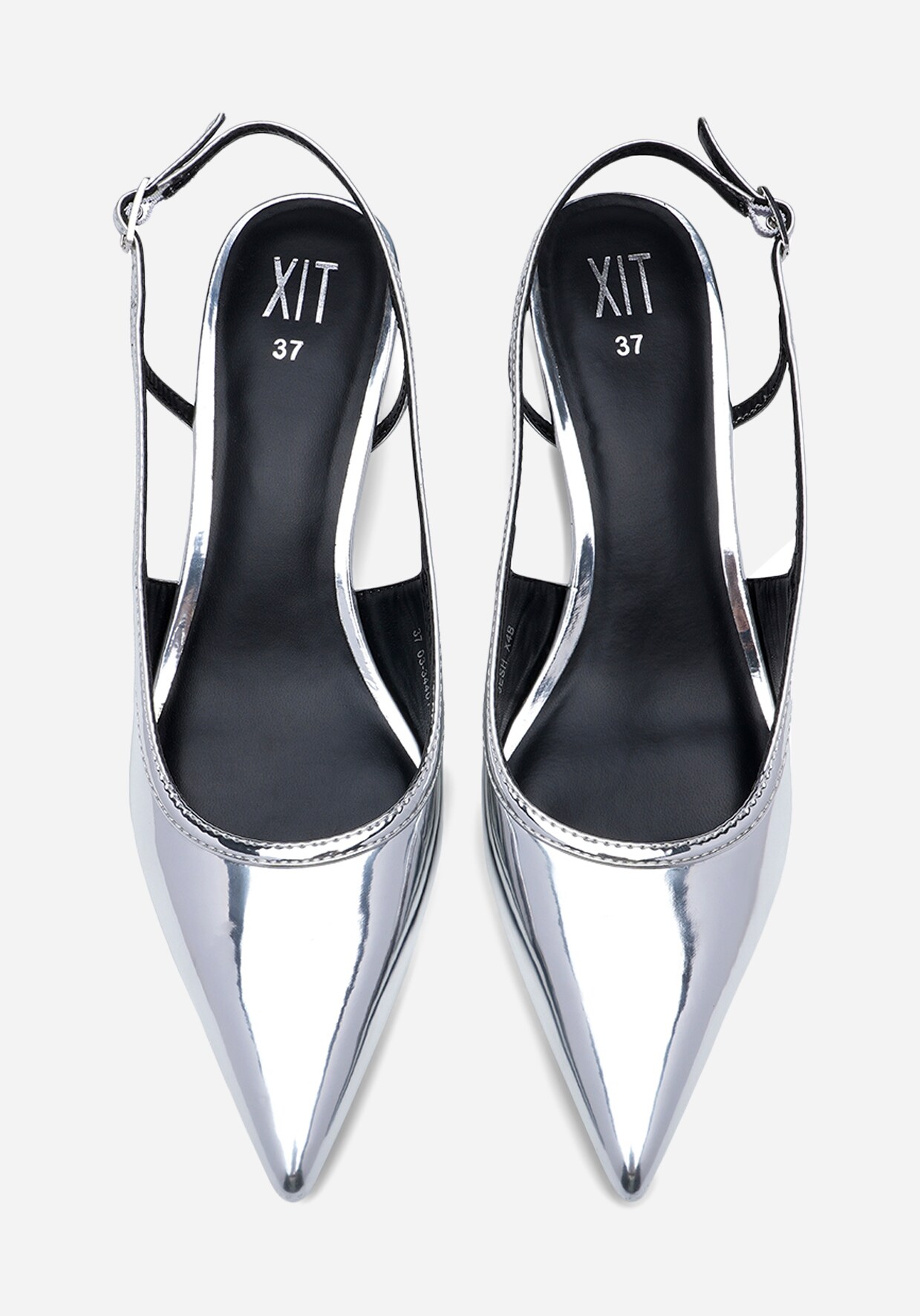 XIT, Pumps med slingback Metall