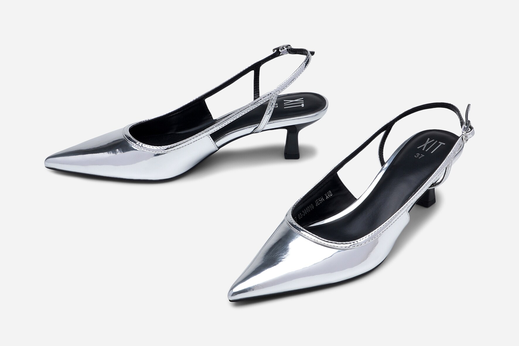 XIT, Pumps med slingback Metall