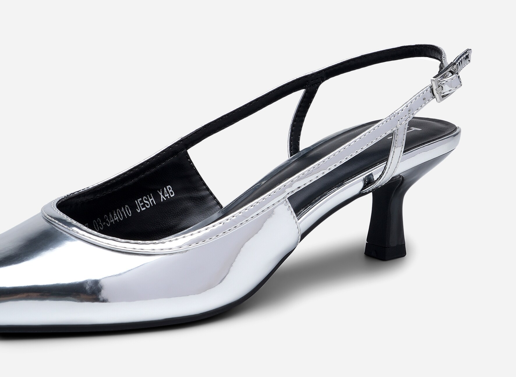 XIT, Pumps med slingback Metall