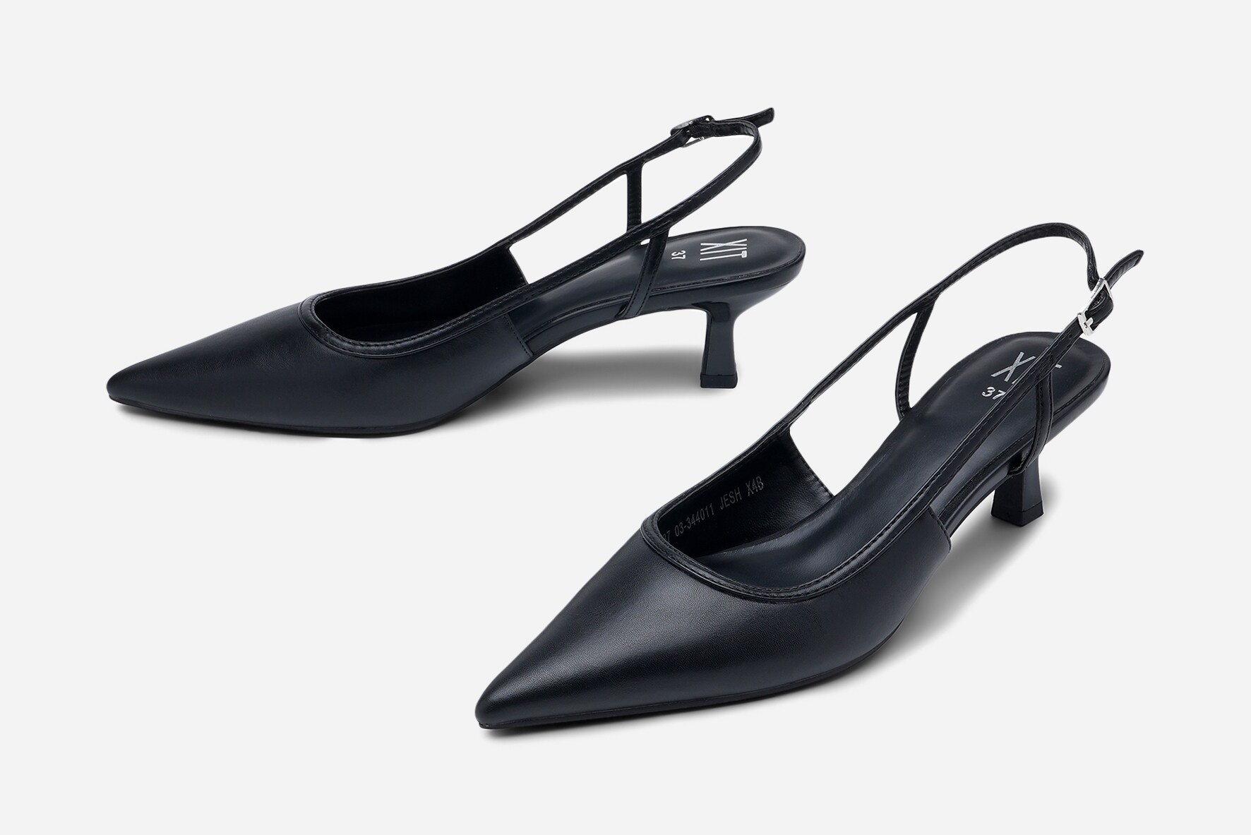 XIT, Pumps med slingback Sort
