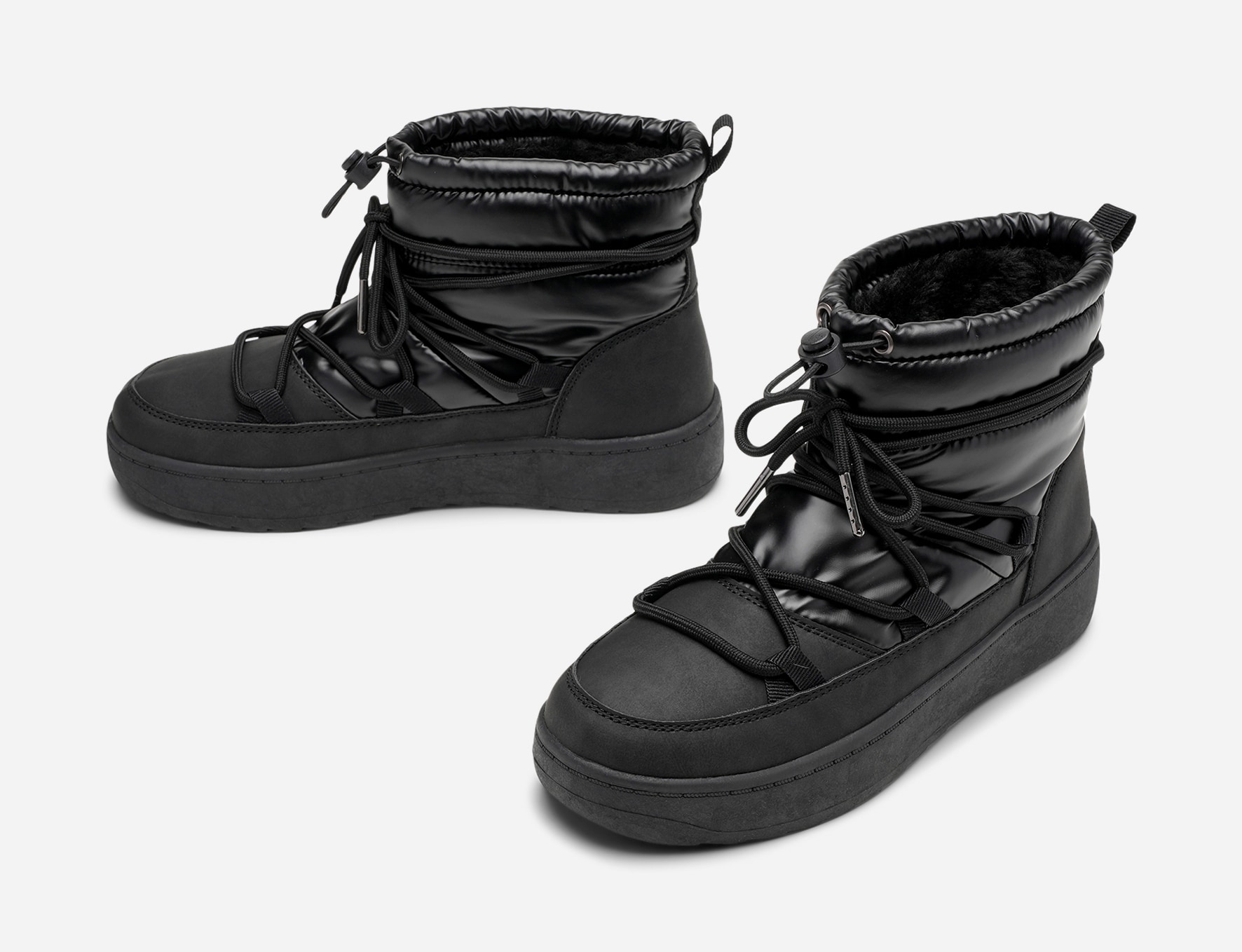 ATTITUDE, Varmforet boots Sort