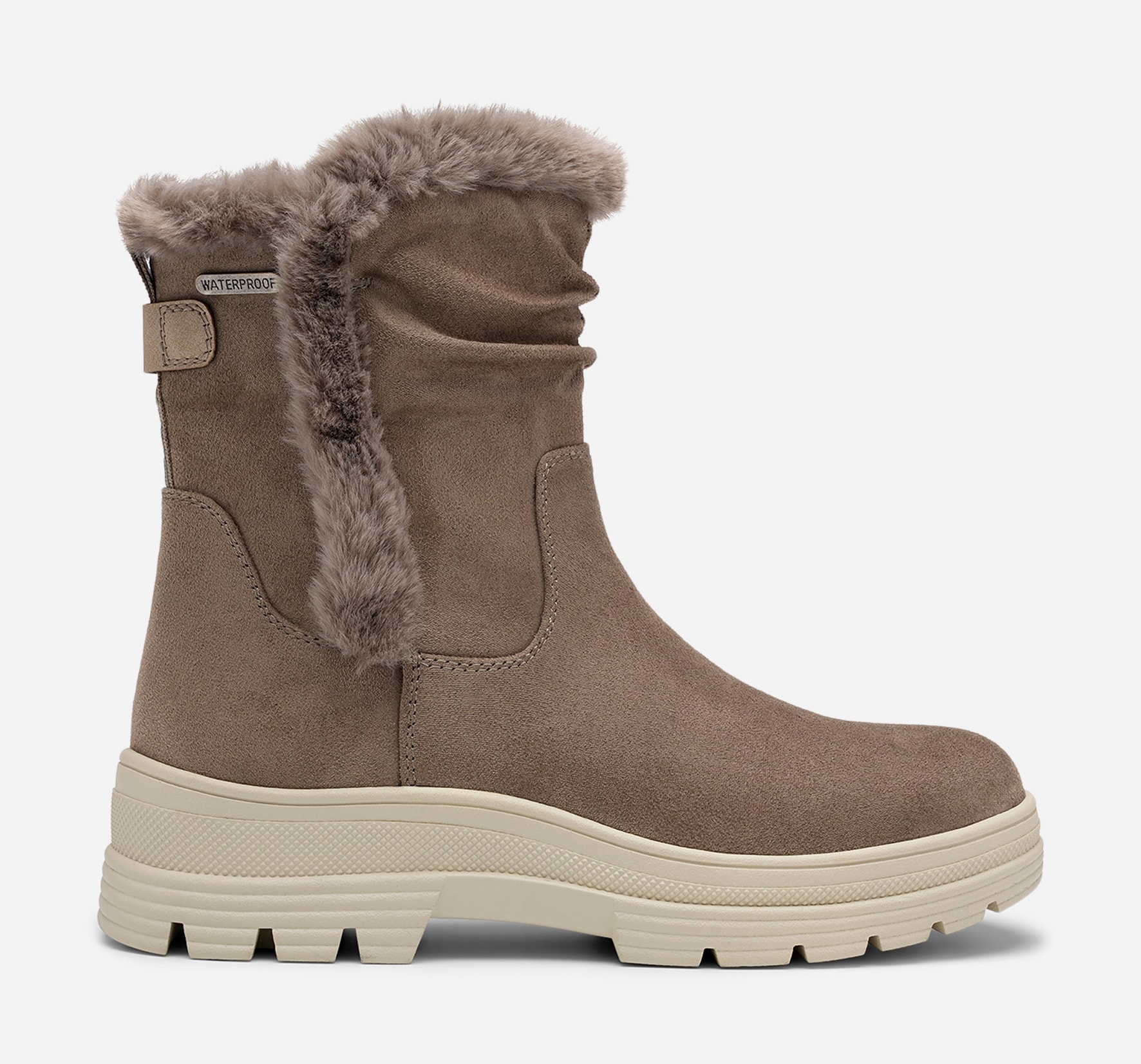 LINEAR, Varmforet boots, waterproof Beige