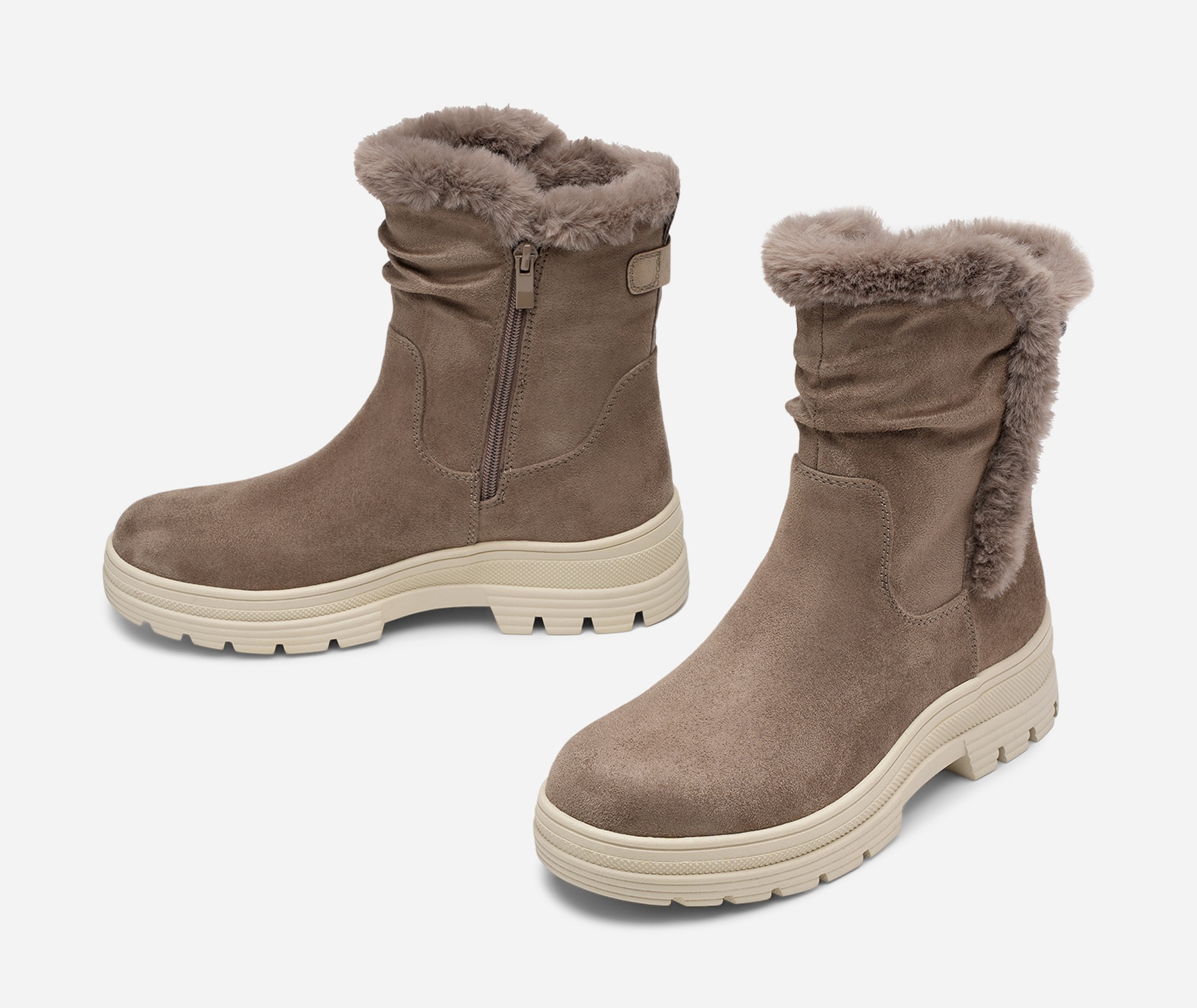 LINEAR, Varmforet boots, waterproof Beige