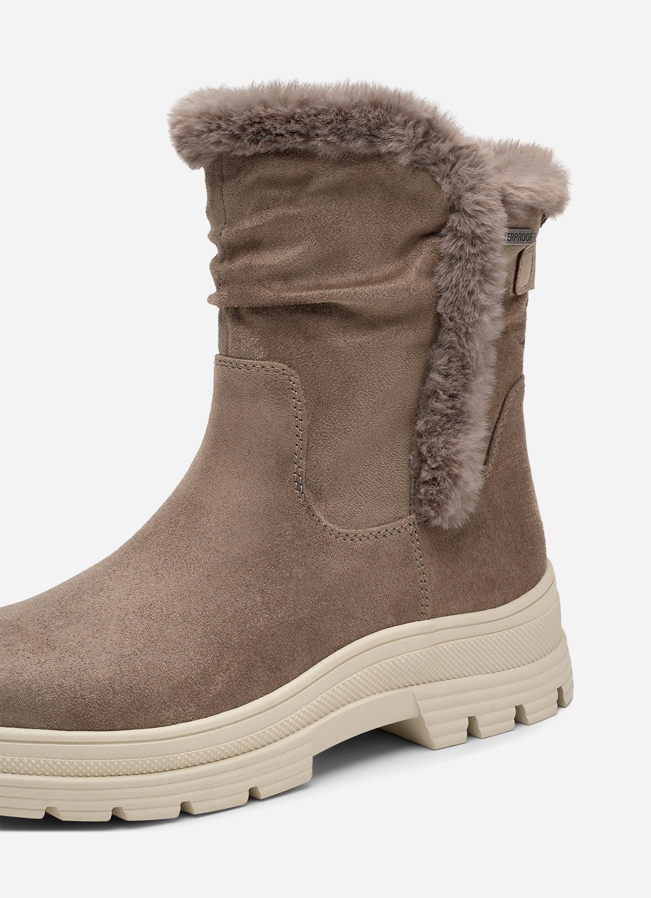 LINEAR, Varmforet boots, waterproof Beige