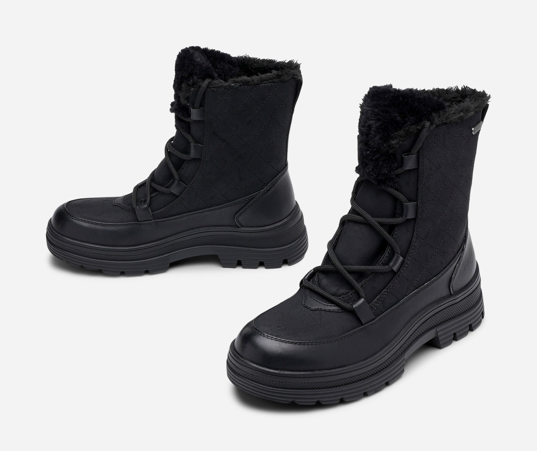 LINEAR, Varmforet skolett waterproof Sort