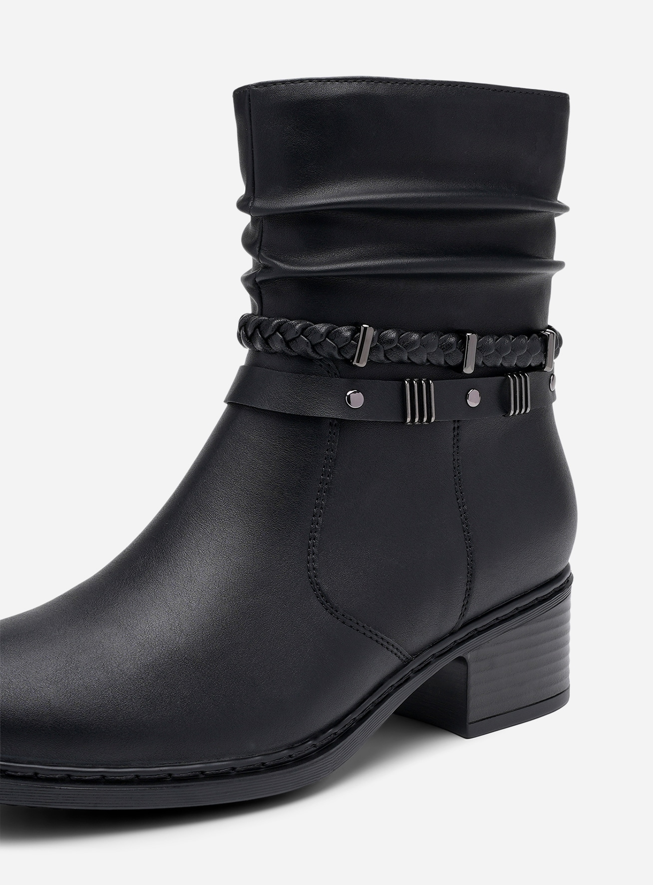 SO ALL, Boots med spenne Sort