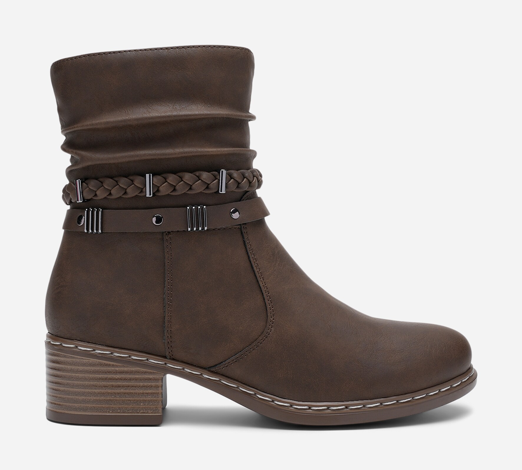 SO ALL, Boots med spenne Brun