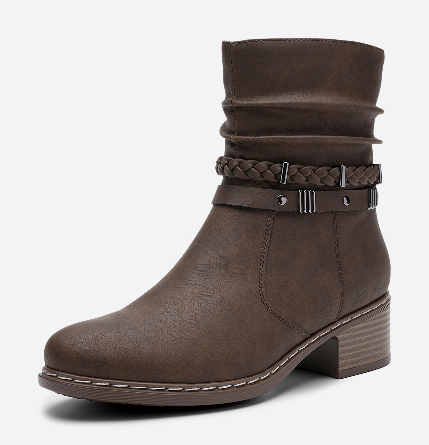SO ALL, Boots med spenne Brun