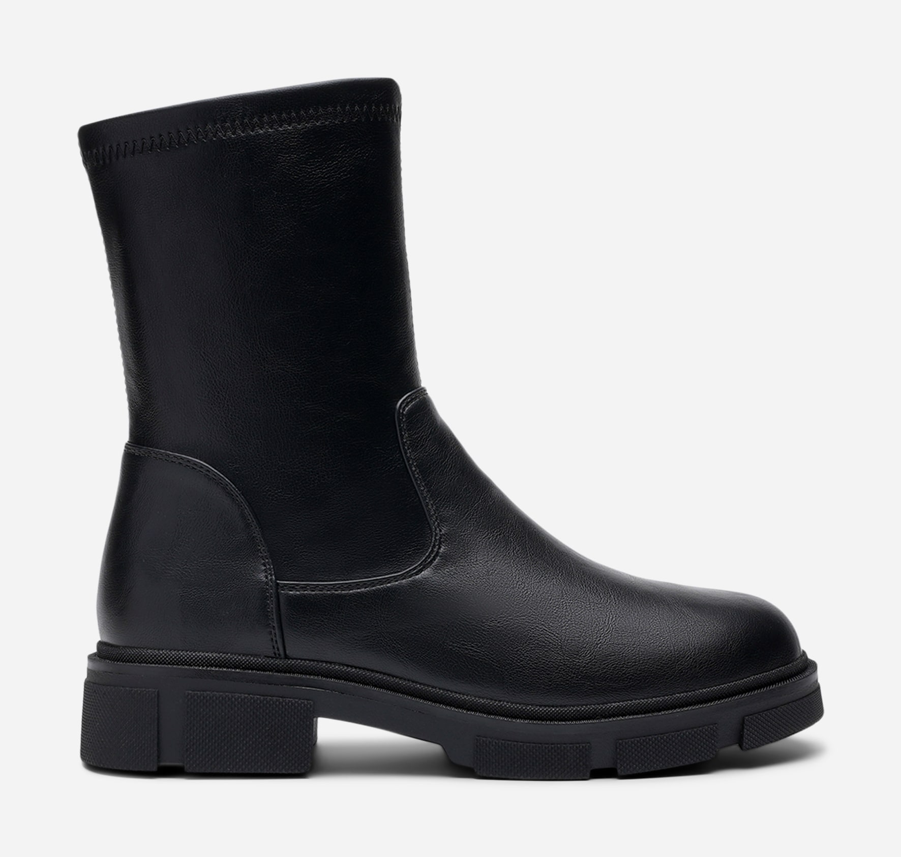 SO ALL, Boots med stretch Sort