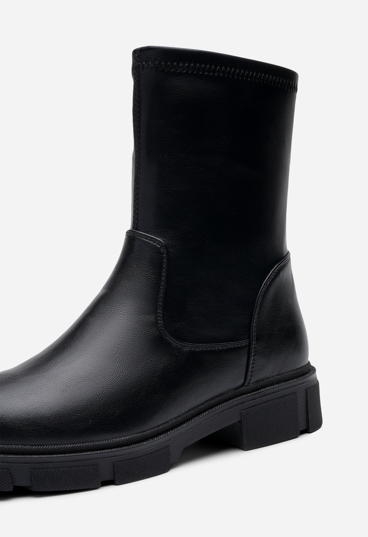 SO ALL, Boots med stretch Sort