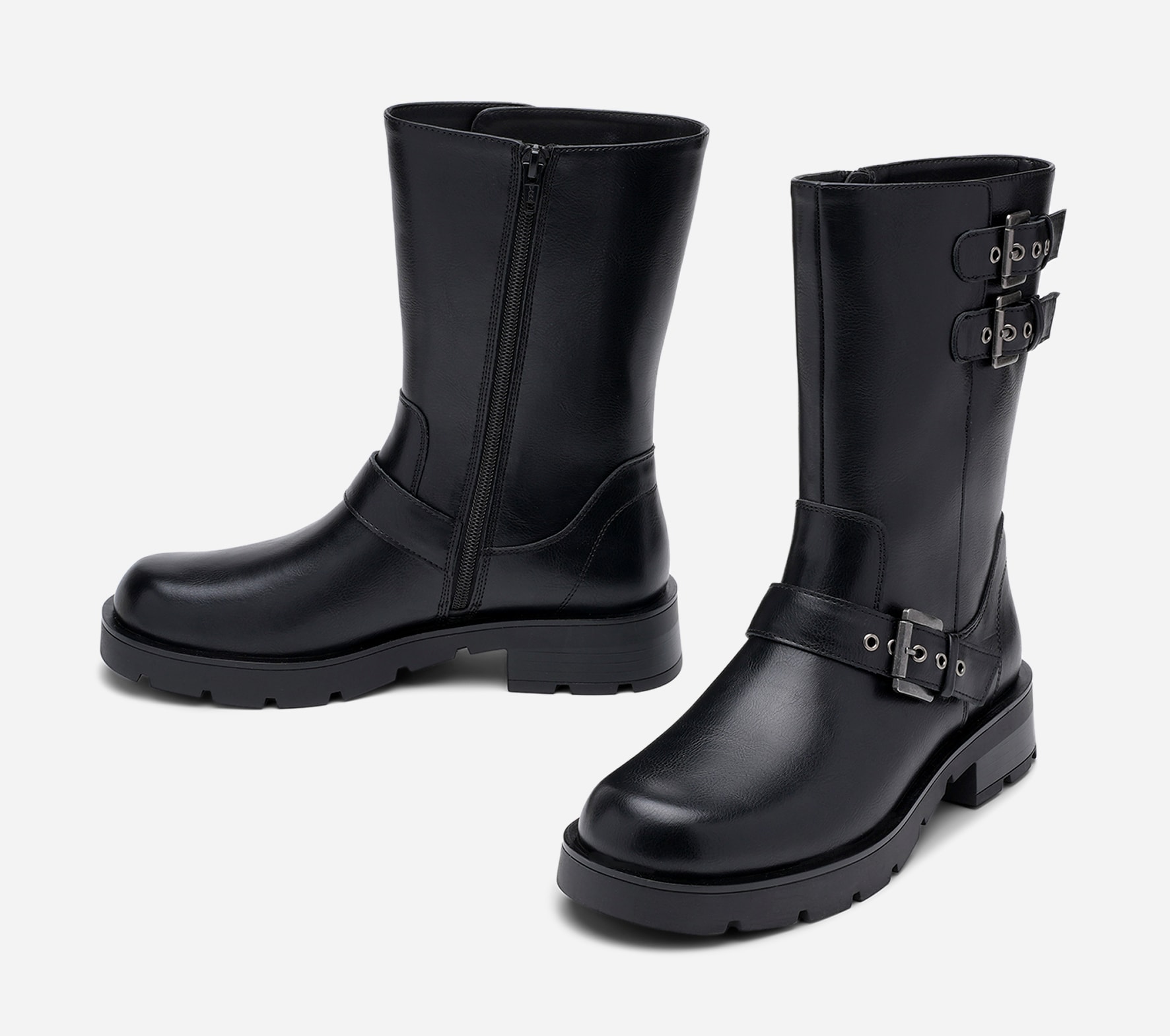 ATTITUDE, Bikerboots Sort