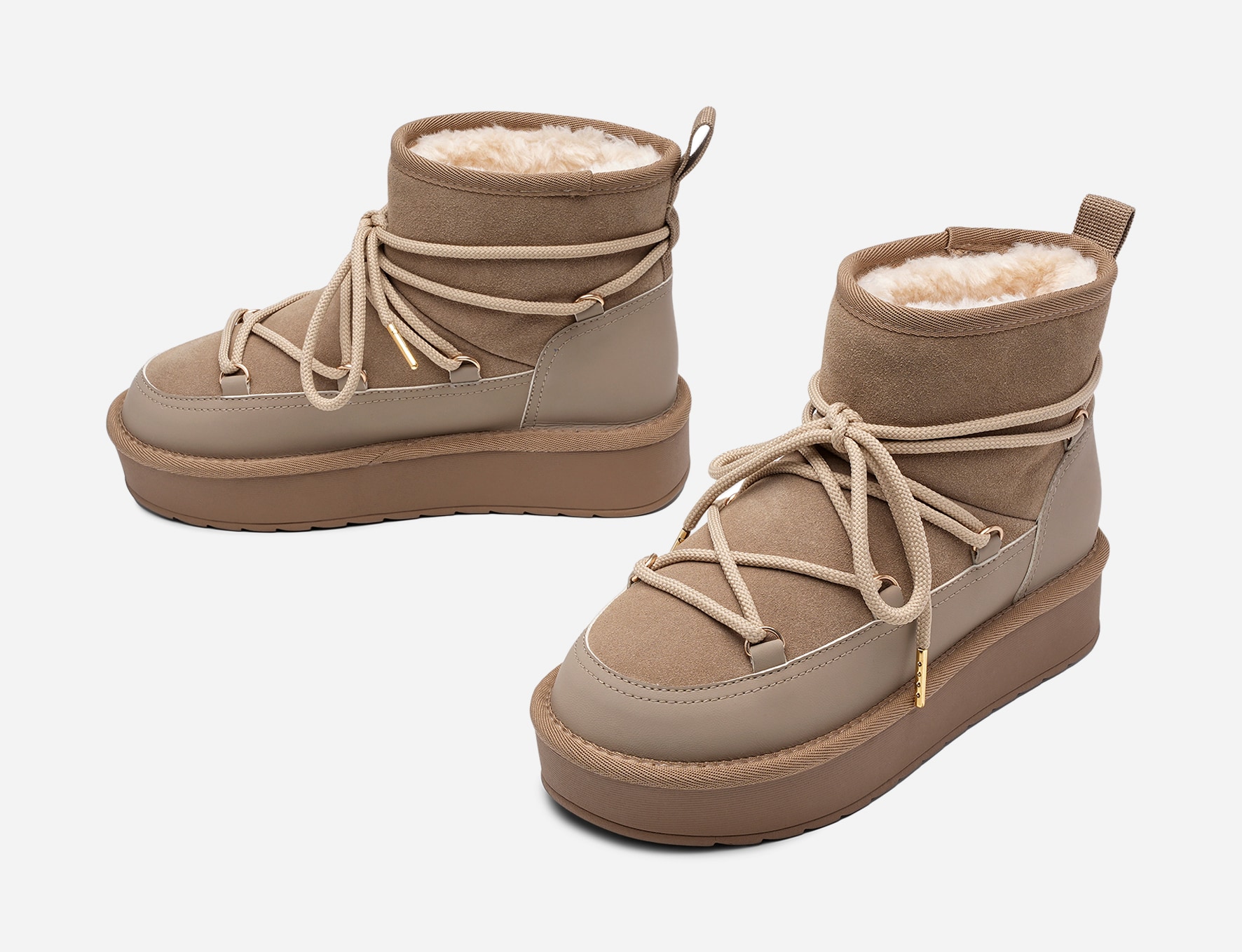 PACE, Varmforet boots Beige