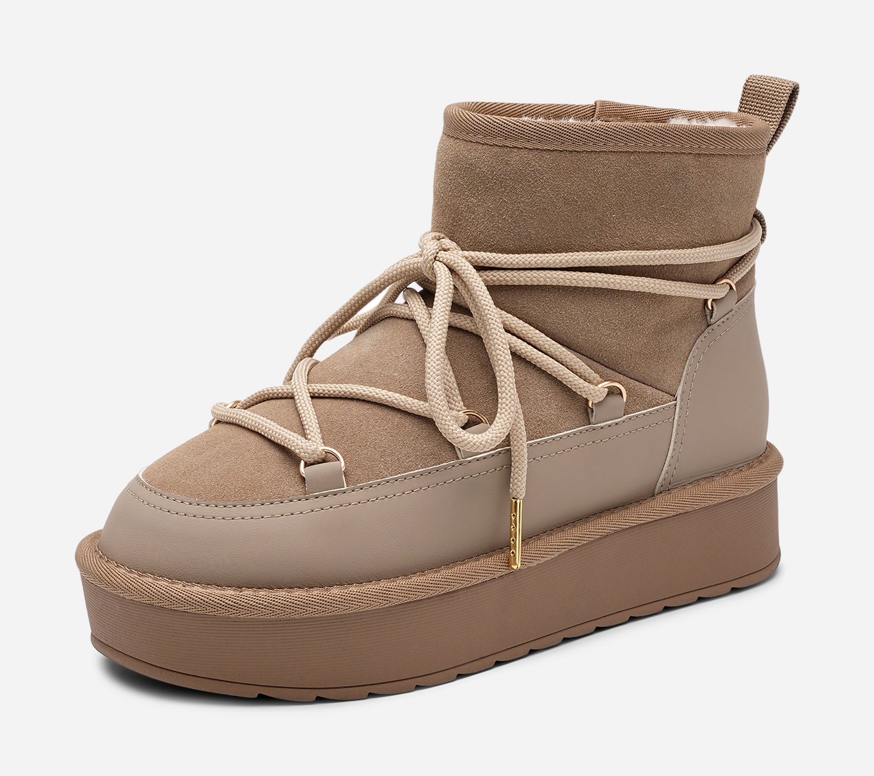 PACE, Varmforet boots Beige