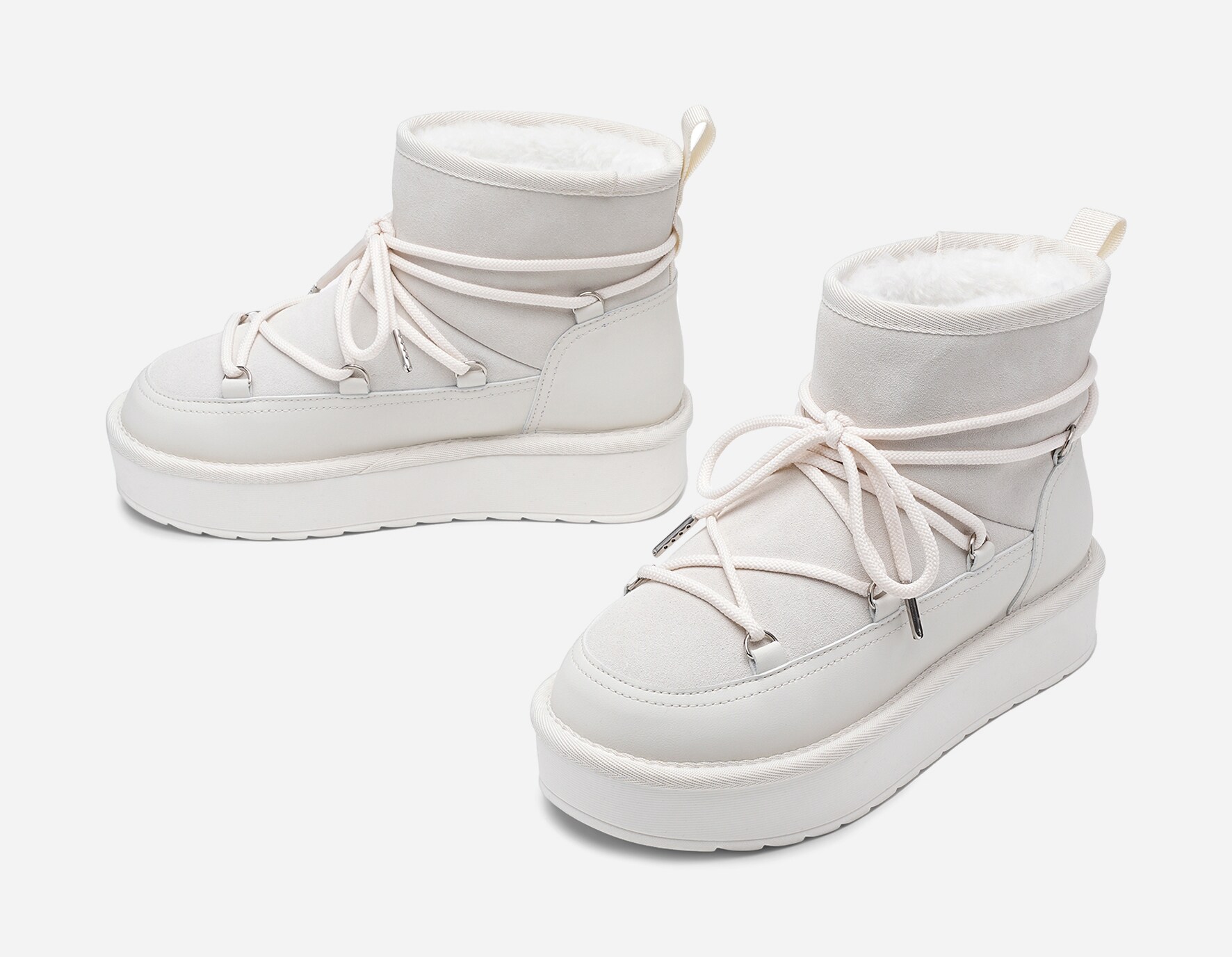 PACE, Varmforet boots Hvit
