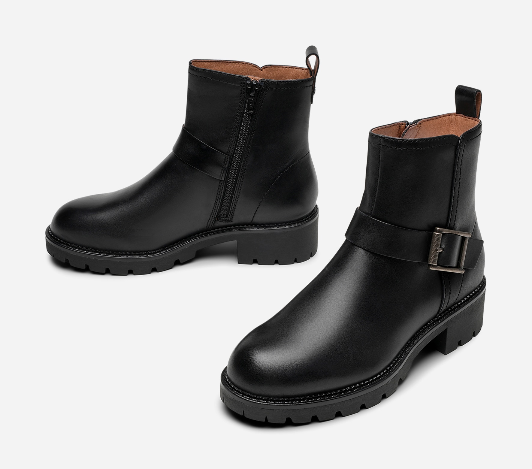 PACE, Boots med spenne Sort