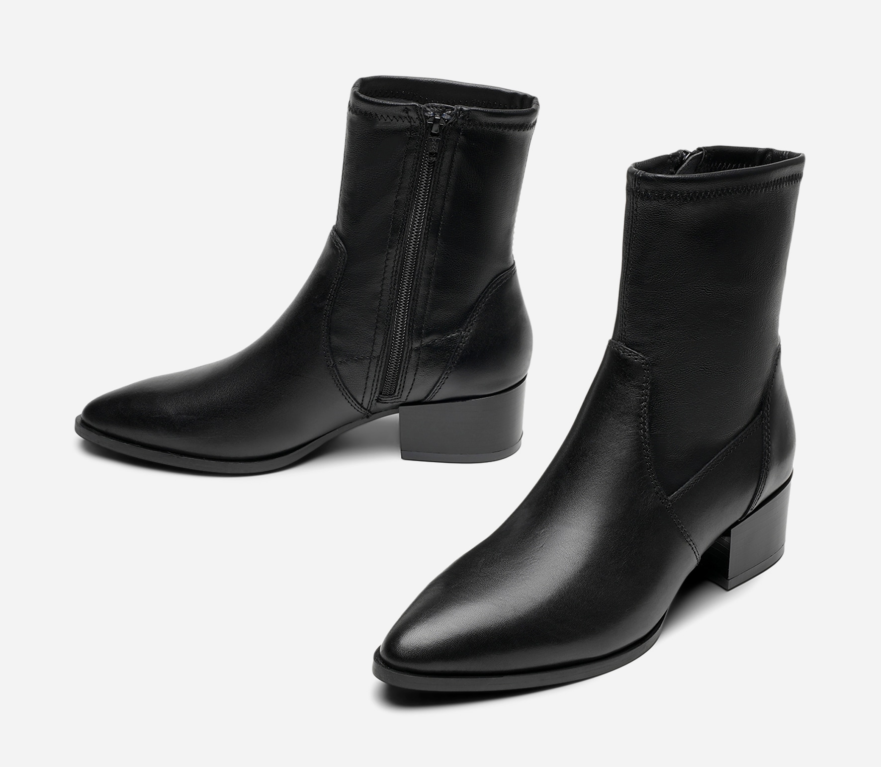 PACE, Boots med stretch Sort