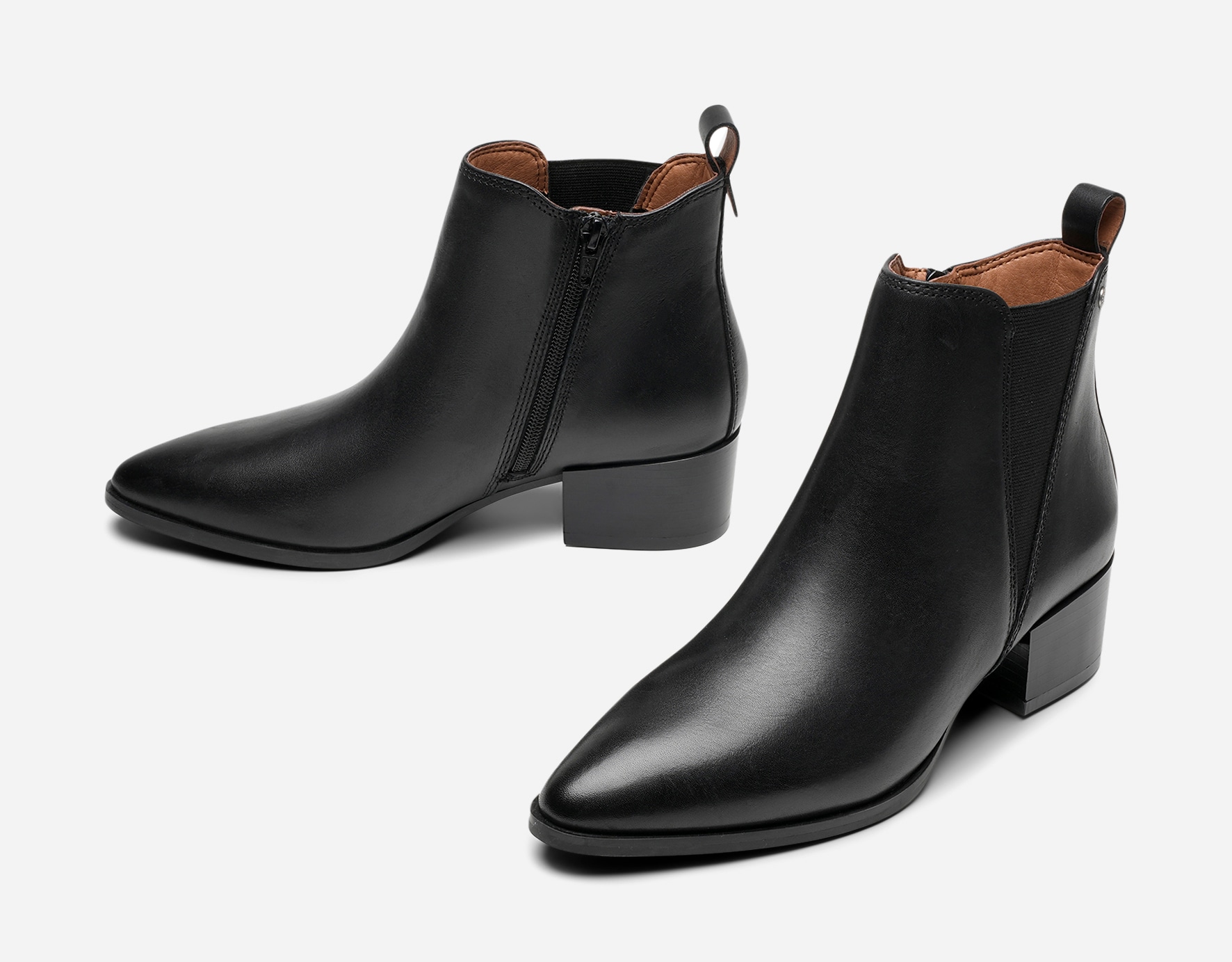 PACE, Boots med stretch Sort