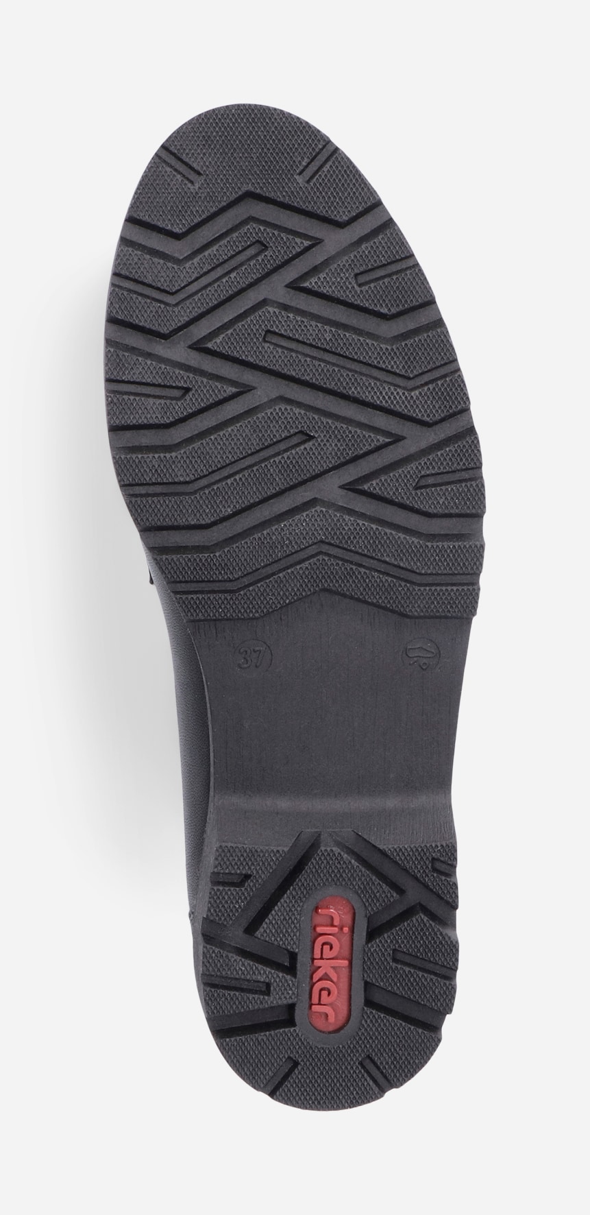 RIEKER, Loafer med spenne Sort