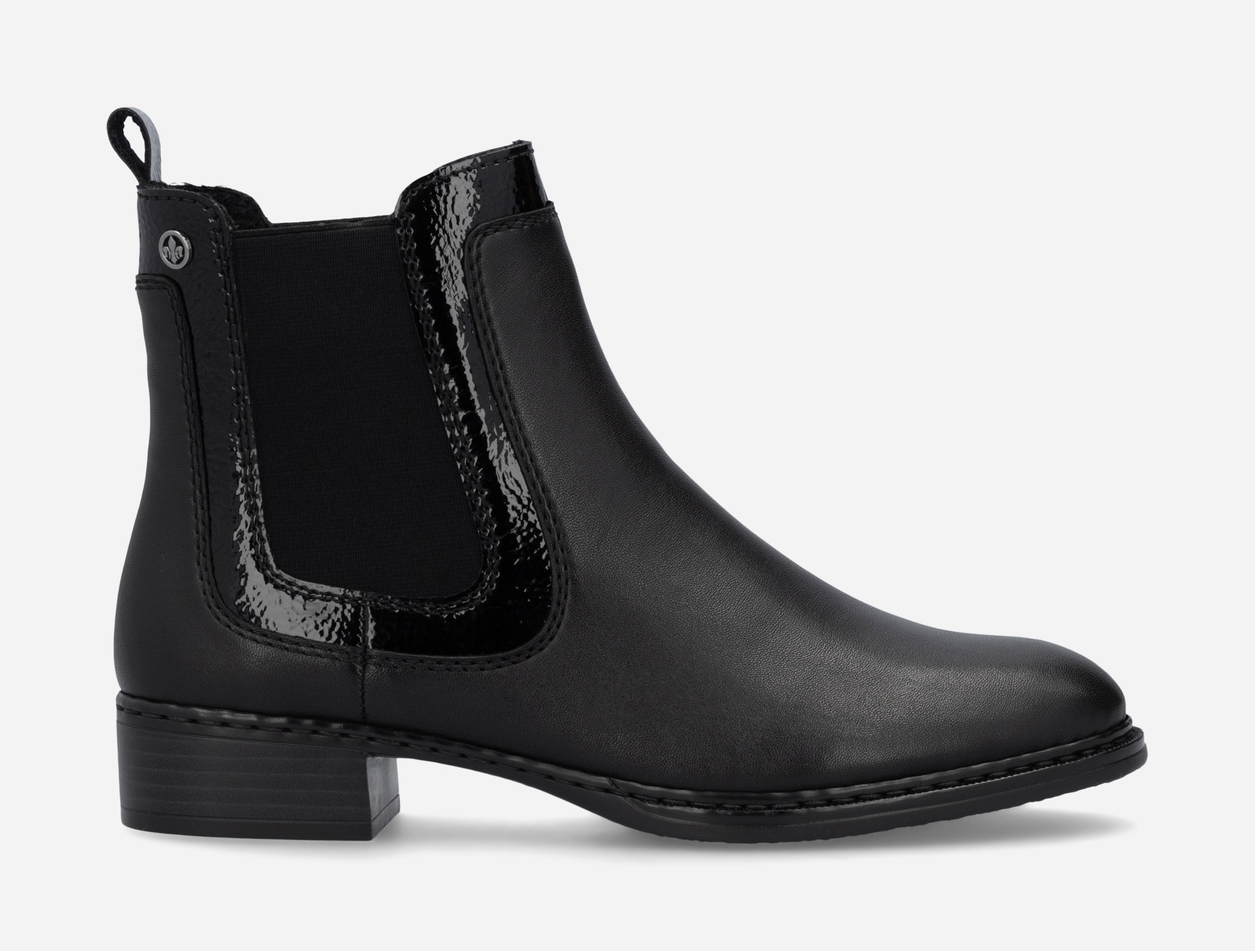 RIEKER, Chelseaboots Sort