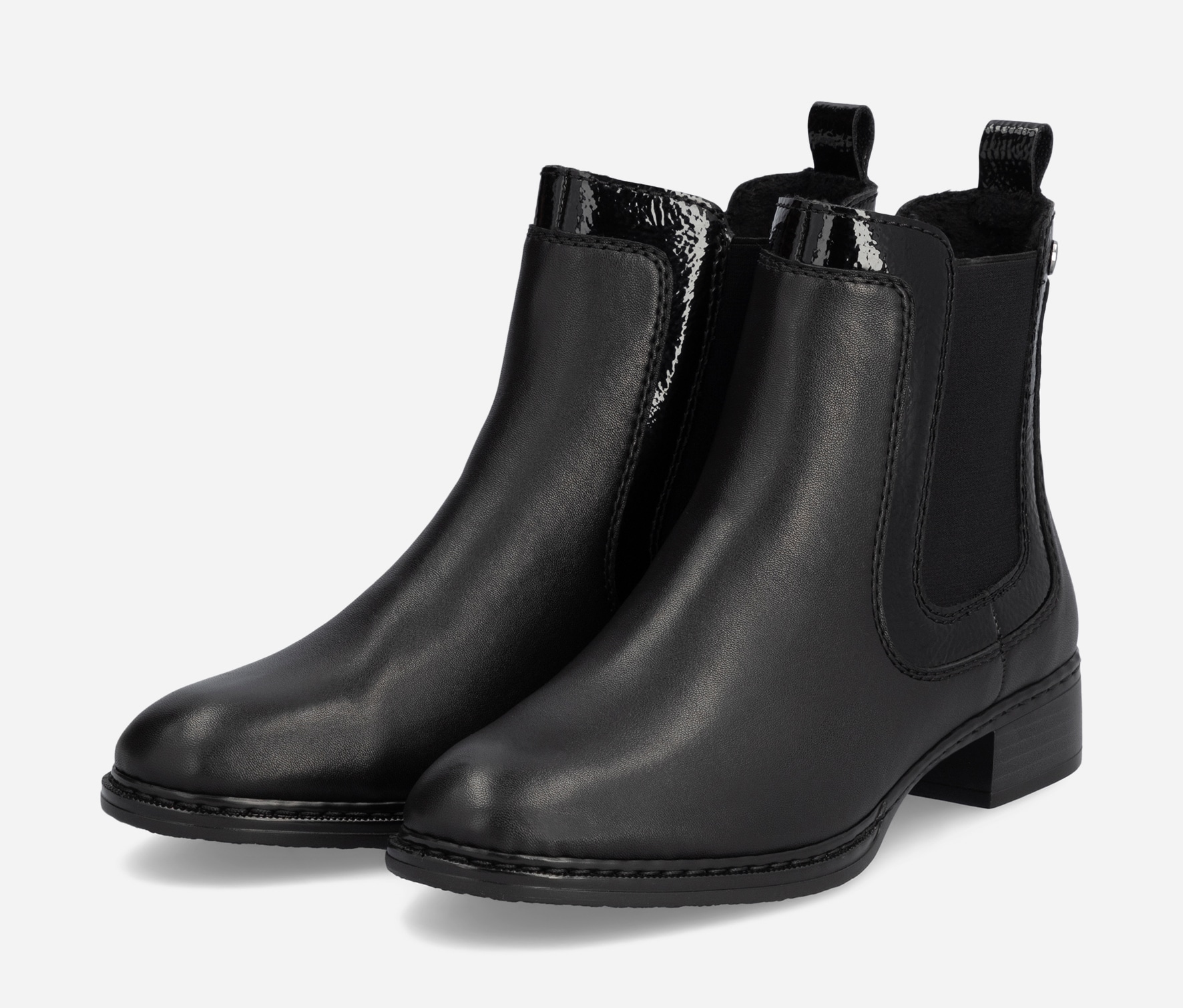RIEKER, Chelseaboots Sort