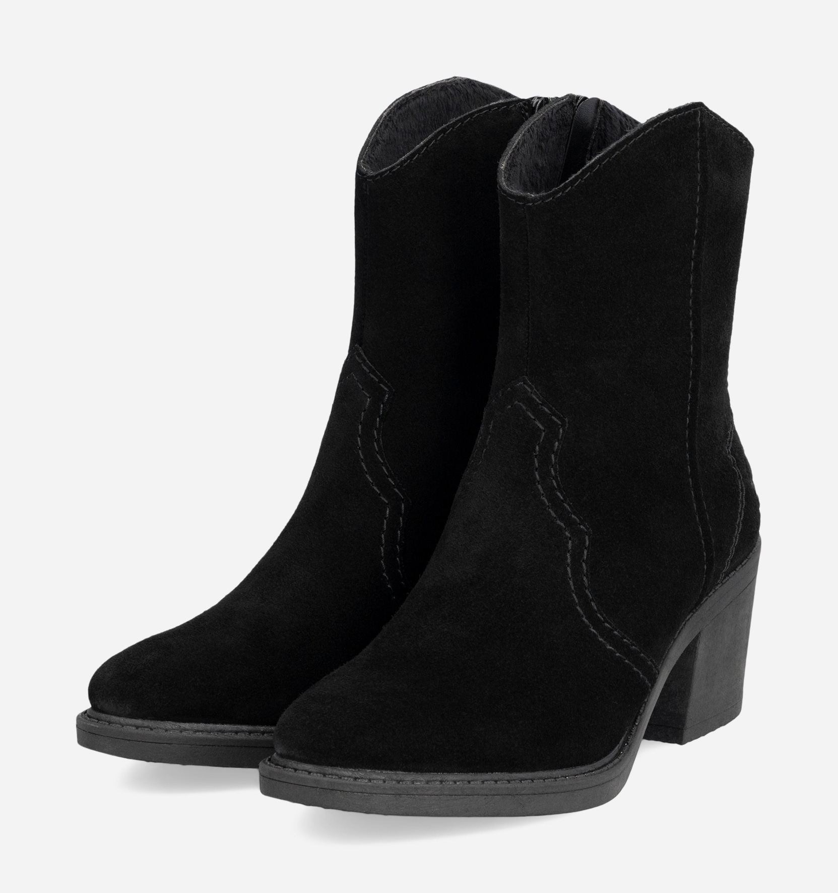 RIEKER, Cowboystøvel Sort