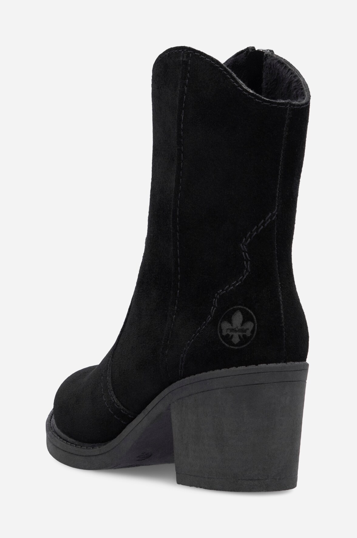 RIEKER, Cowboystøvel Sort