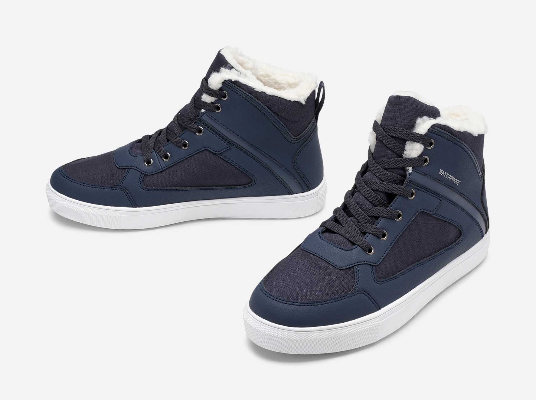LINEAR, Varmforet høy sneakers waterproof Blå