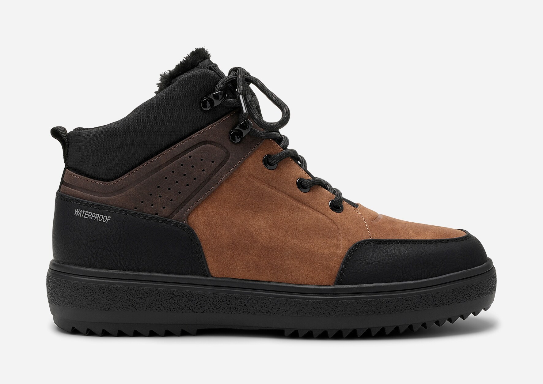 LINEAR, Varmforet høy sneakers waterproof Sort